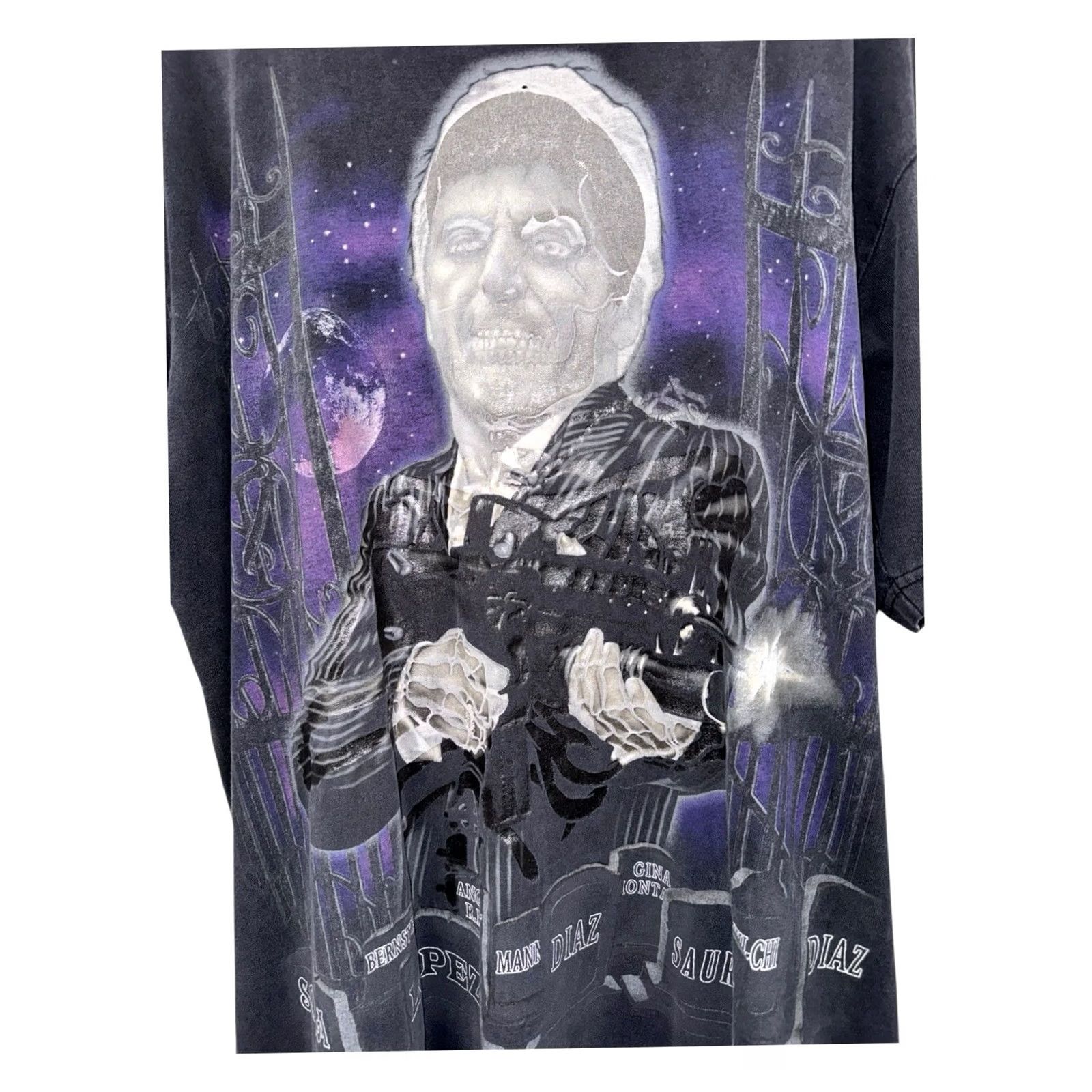 Vintage VINTAGE Scarface Tony Montana Glow In The Dark Shirt XL Black Men T-Shirt Fade Cemetery Beautiful Fade XL Size US XL / EU 56 / 4 - 2 Thumbnail