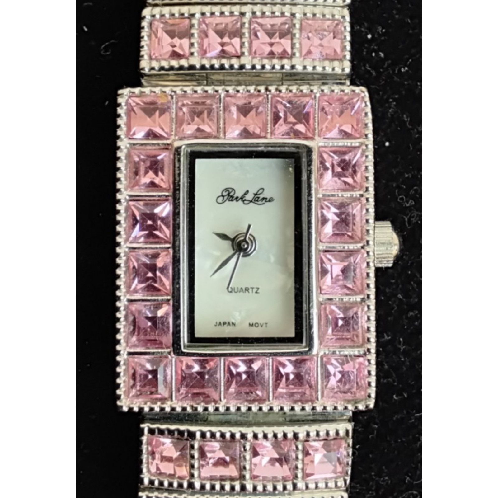 Other Park Lane Womens Flamingo Watch Silver/Pink Cube Zirconia Size ONE SIZE - 2 Thumbnail