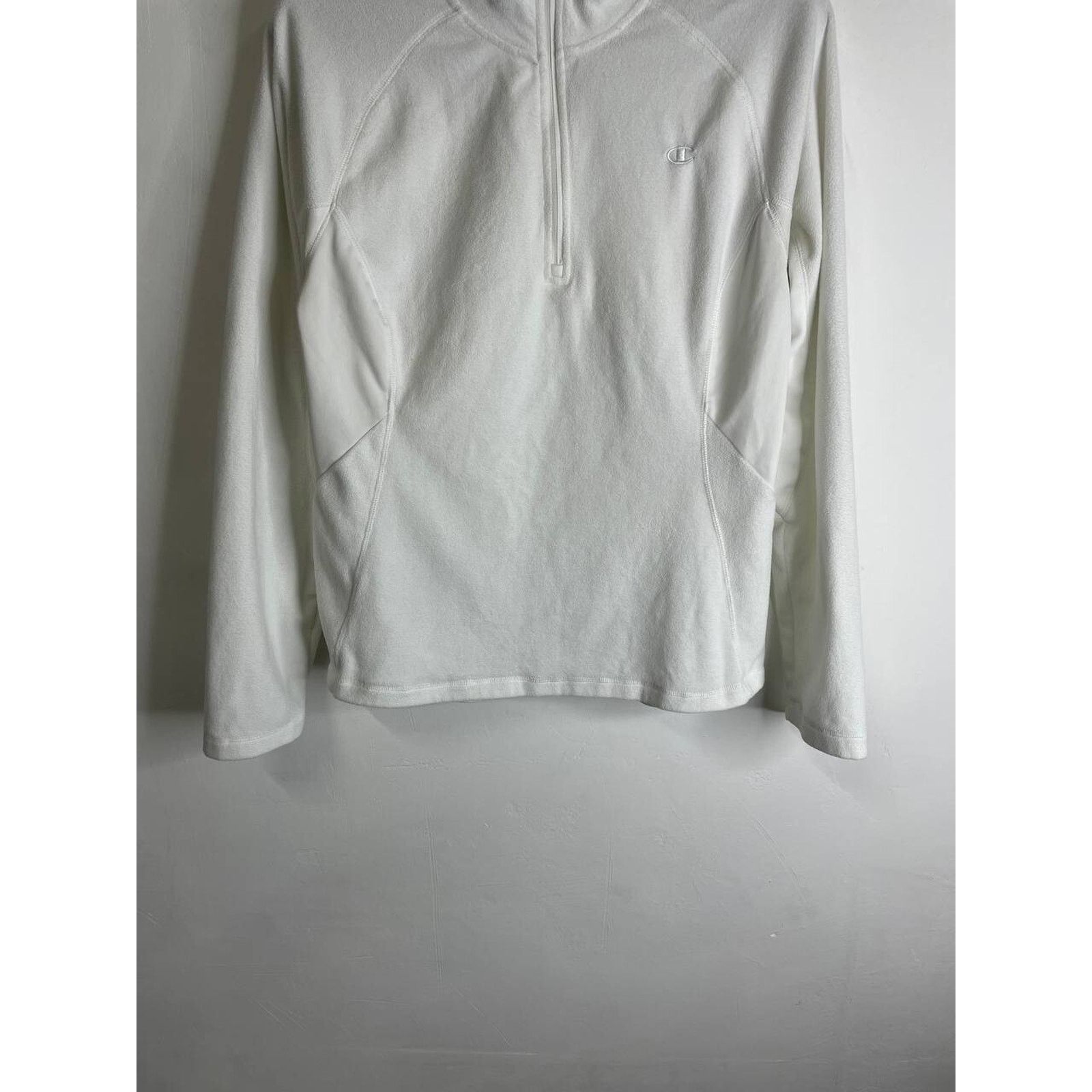 Champion Vintage Champion White 1/4 Zip Fleece Pullover Small Size US S / EU 44-46 / 1 - 6 Thumbnail