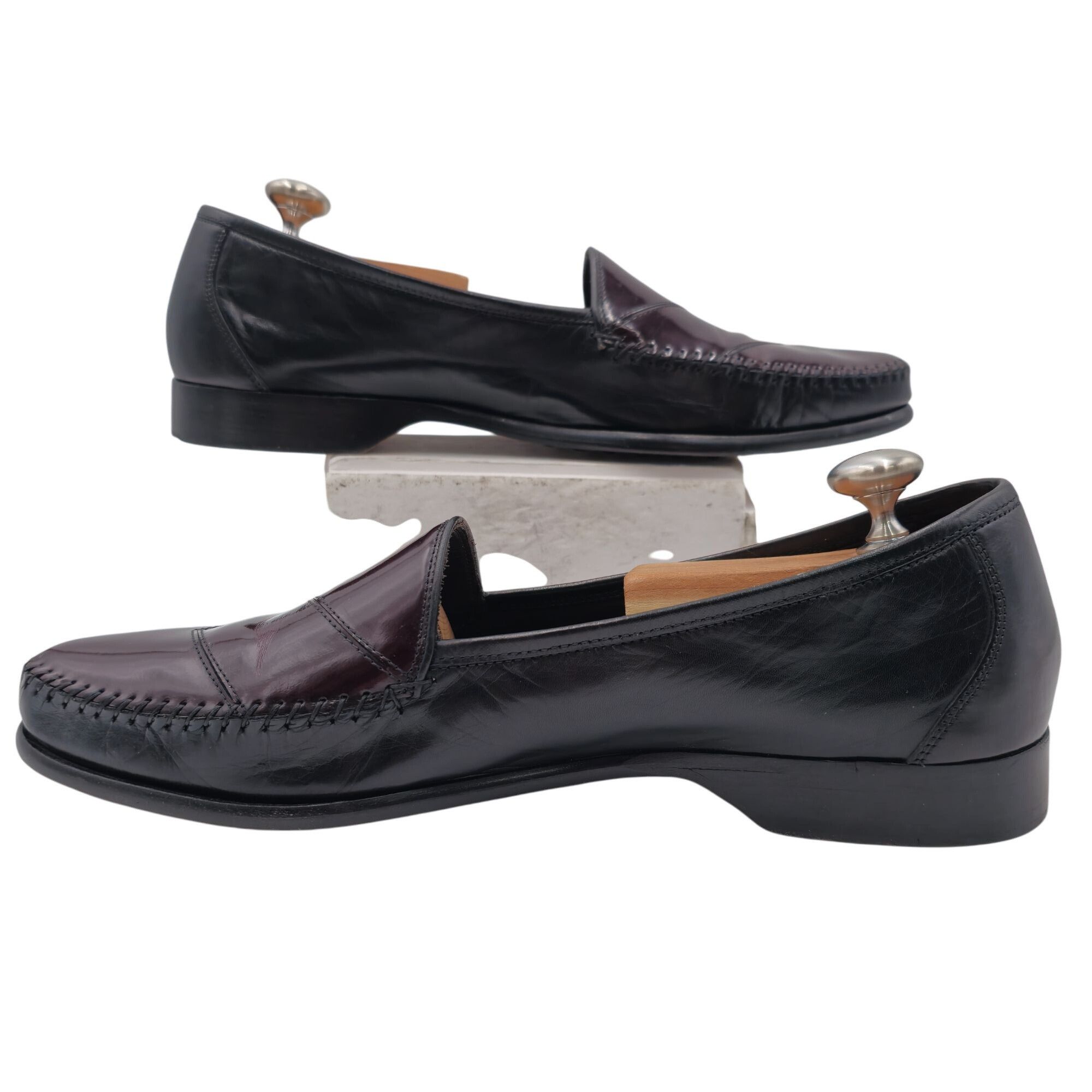Bragano Vintage Bragano Cole Haan Italy Men 11.5 Brown Black Leather Size US 11.5 / EU 44-45 - 5 Thumbnail