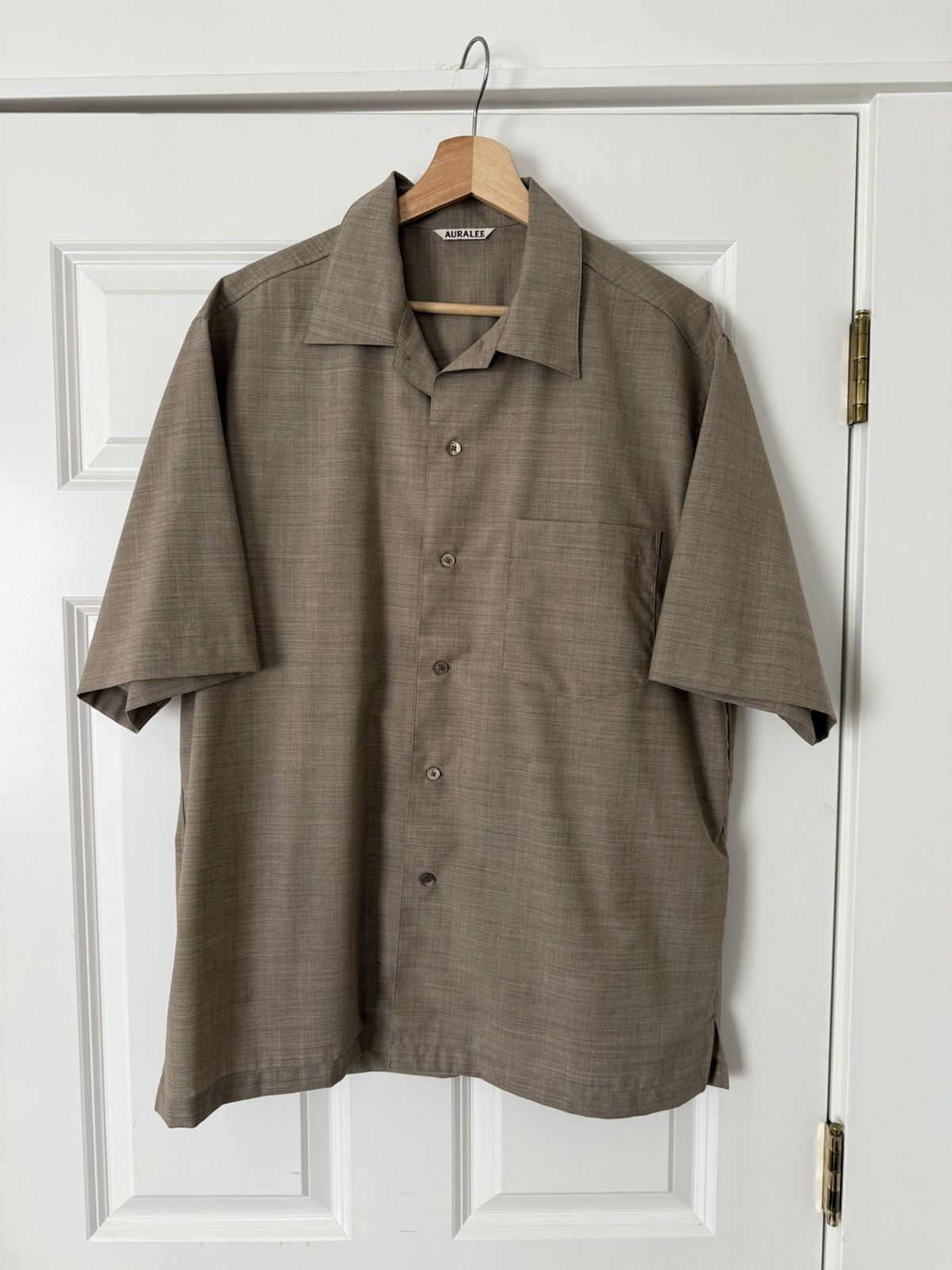 Auralee Wool Max Gabardine Shirt | Grailed