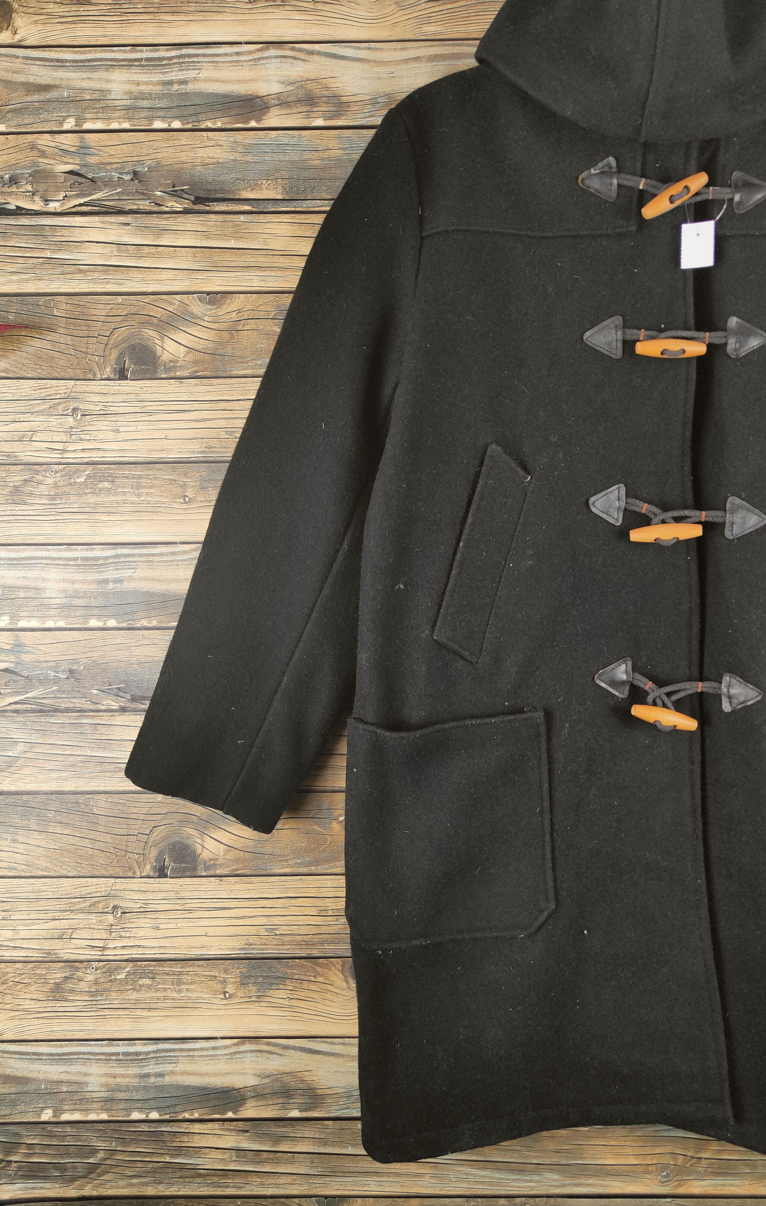 Schott Schott Black Hoodie Duffle Coats #S2869 Size US L / EU 52-54 / 3 - 3 Thumbnail