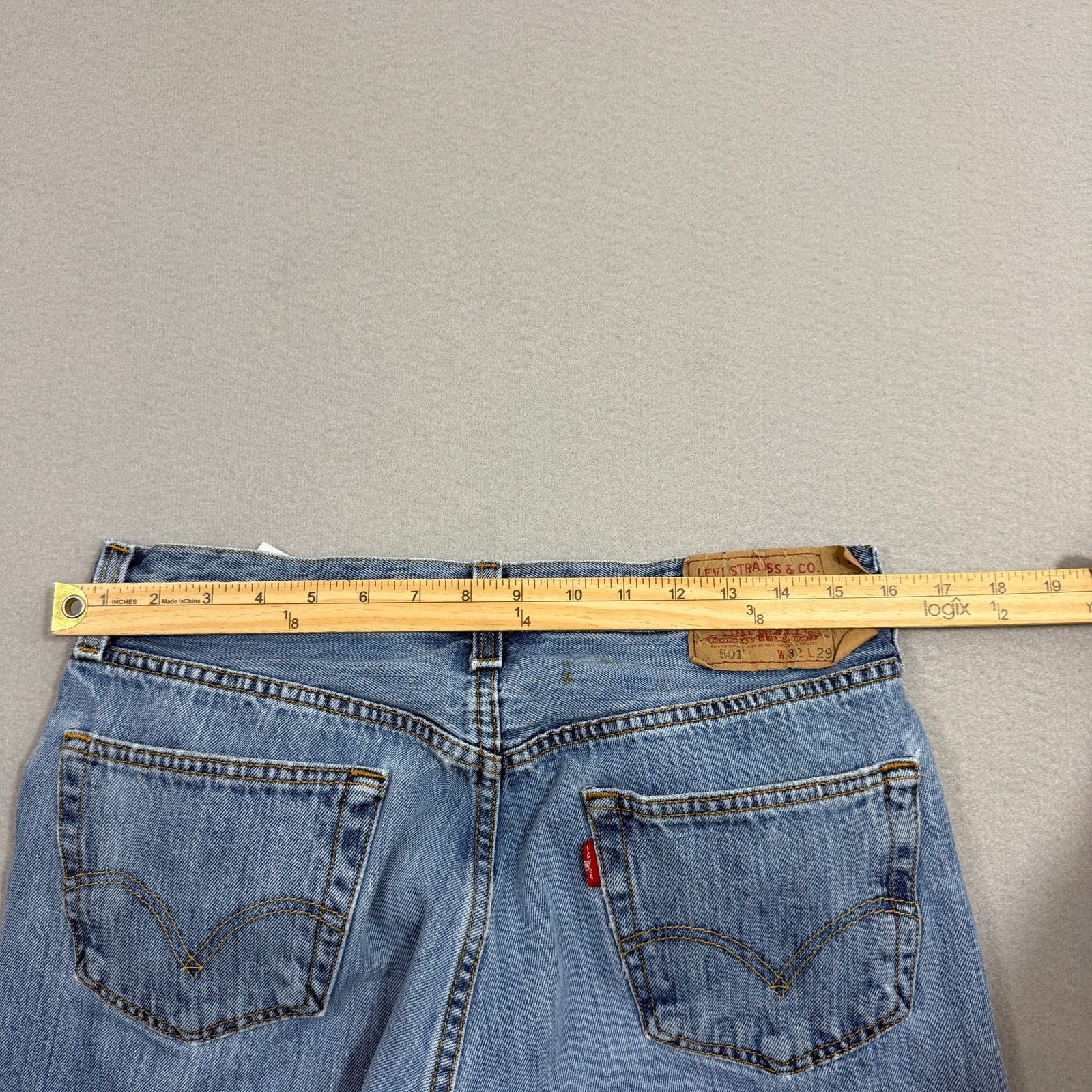 Levi's Vintage Levis 501xx Jeans Men's 32x29 Blue Straight Fit Size US 32 / EU 48 - 11 Thumbnail