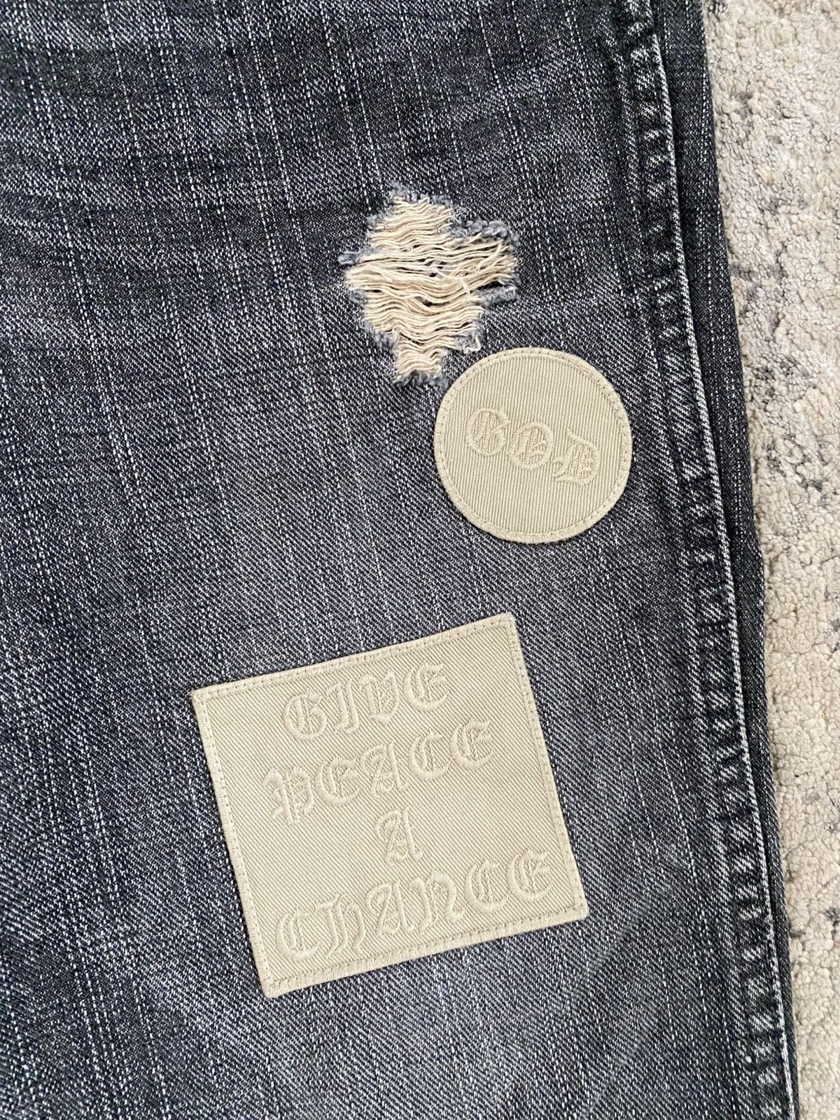 Number (N)ine AW04 Patchwork Bootcut Denim Size US 32 / EU 48 - 3 Thumbnail