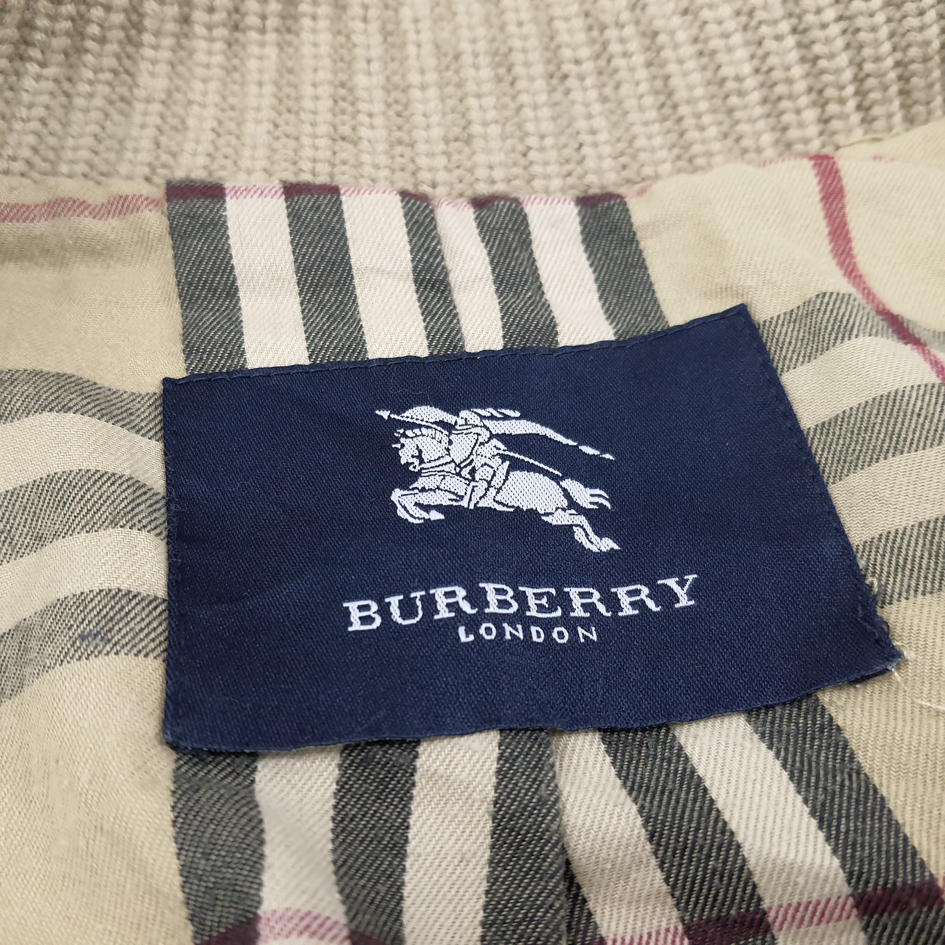 Burberry × Vintage Vintage Burberry Nova Check Knitted Corduroy Style Jacket Size US XL / EU 56 / 4 - 7 Thumbnail