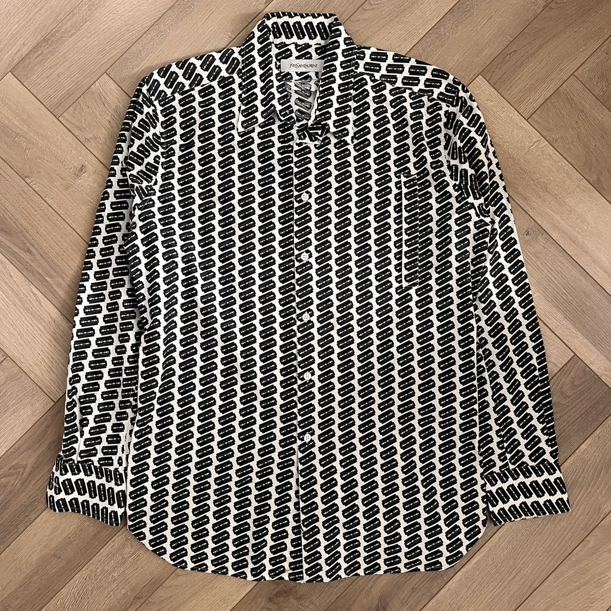 Yves Saint Laurent Yves Saint Laurent FW12 Pilati Era Razor Blade Shirt Size US L / EU 52-54 / 3 - 1 Thumbnail