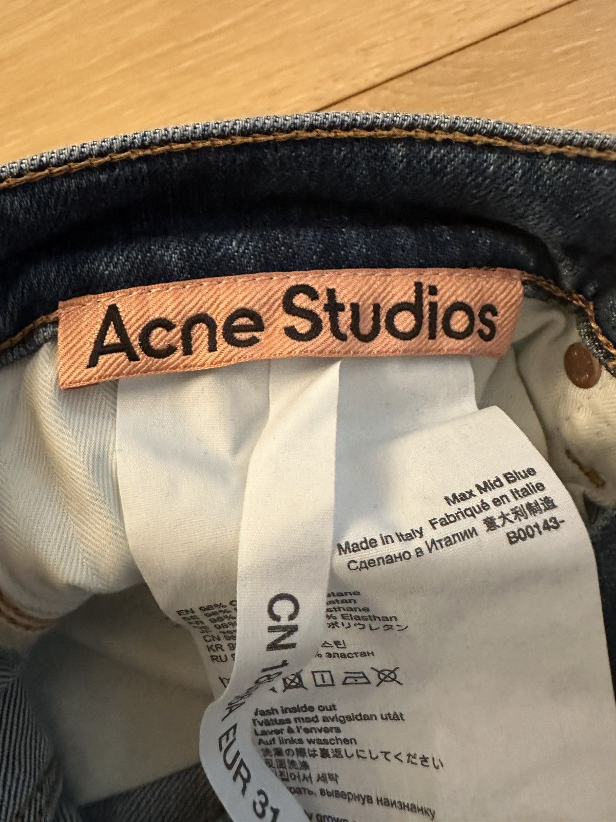 Acne Studios Acne Studios Max Mid Blue Skinny Jeans Size US 31 - 5 Thumbnail
