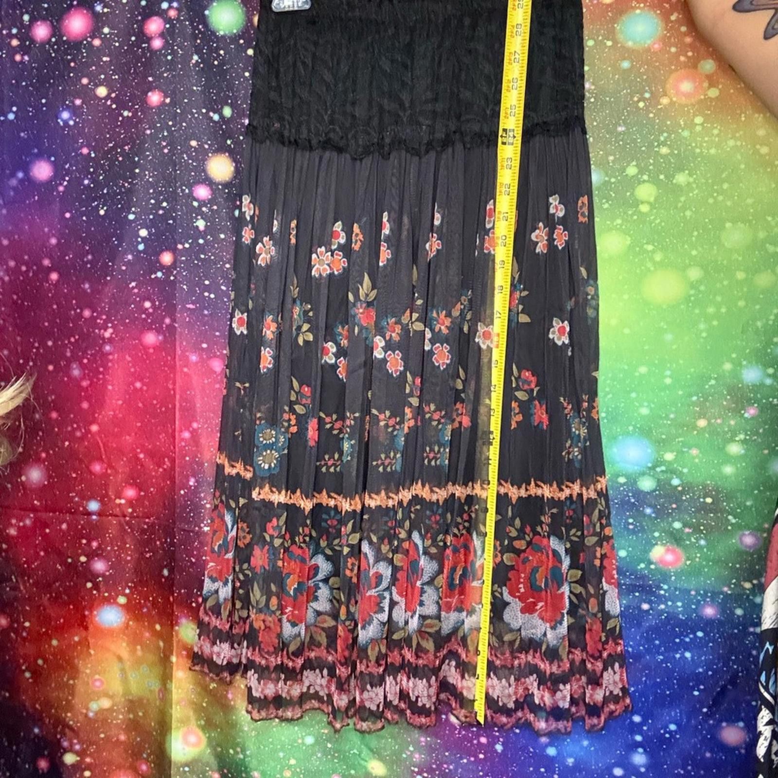 Designer Floral Maxi Skirt Size 32" / US 10 / IT 46 - 4 Thumbnail