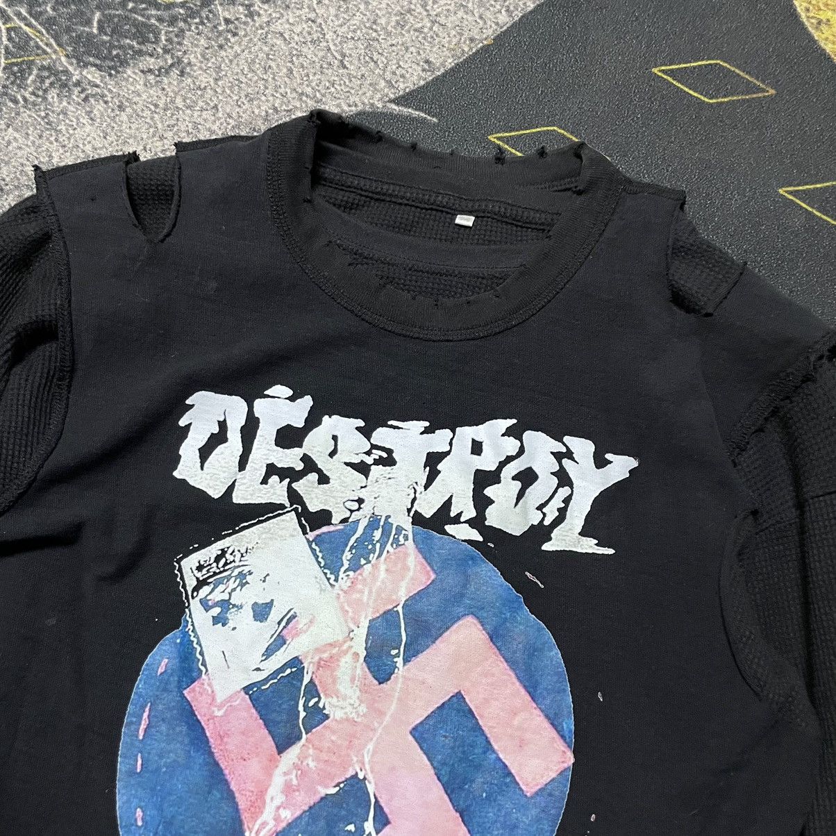 Band Tees × Seditionaries 💥- Reprint Destroy Seditionaries Punk Custom Thermal Layered Size US S / EU 44-46 / 1 - 5 Thumbnail