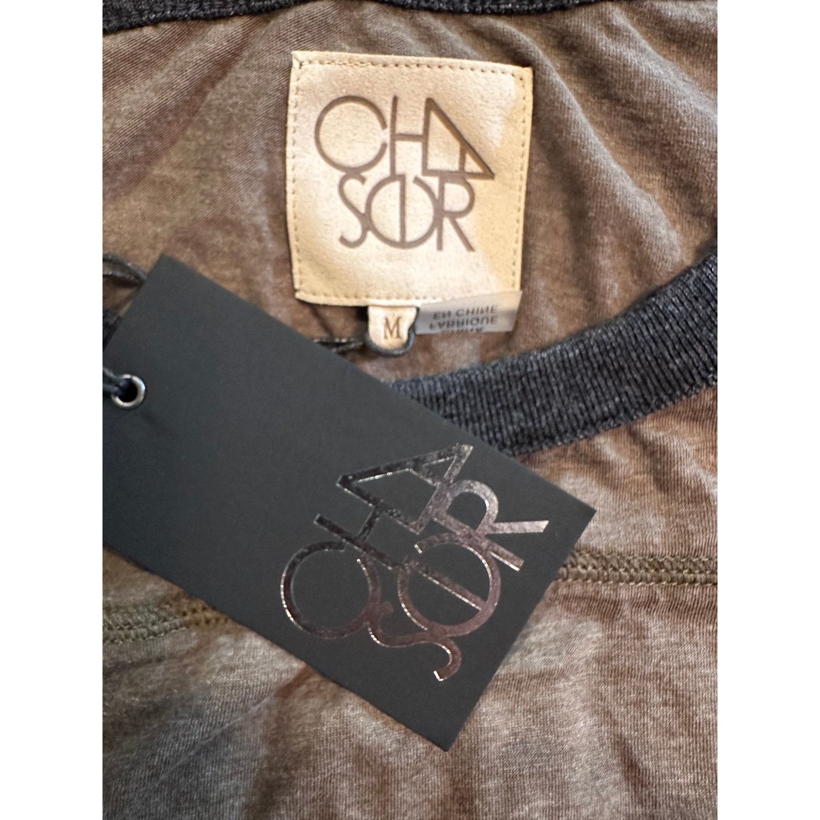 Chaser Brand Chaser Round Neck 3/4 Sleeve Contrasting Trim Olive/Black M Size M / US 6-8 / IT 42-44 - 10 Thumbnail