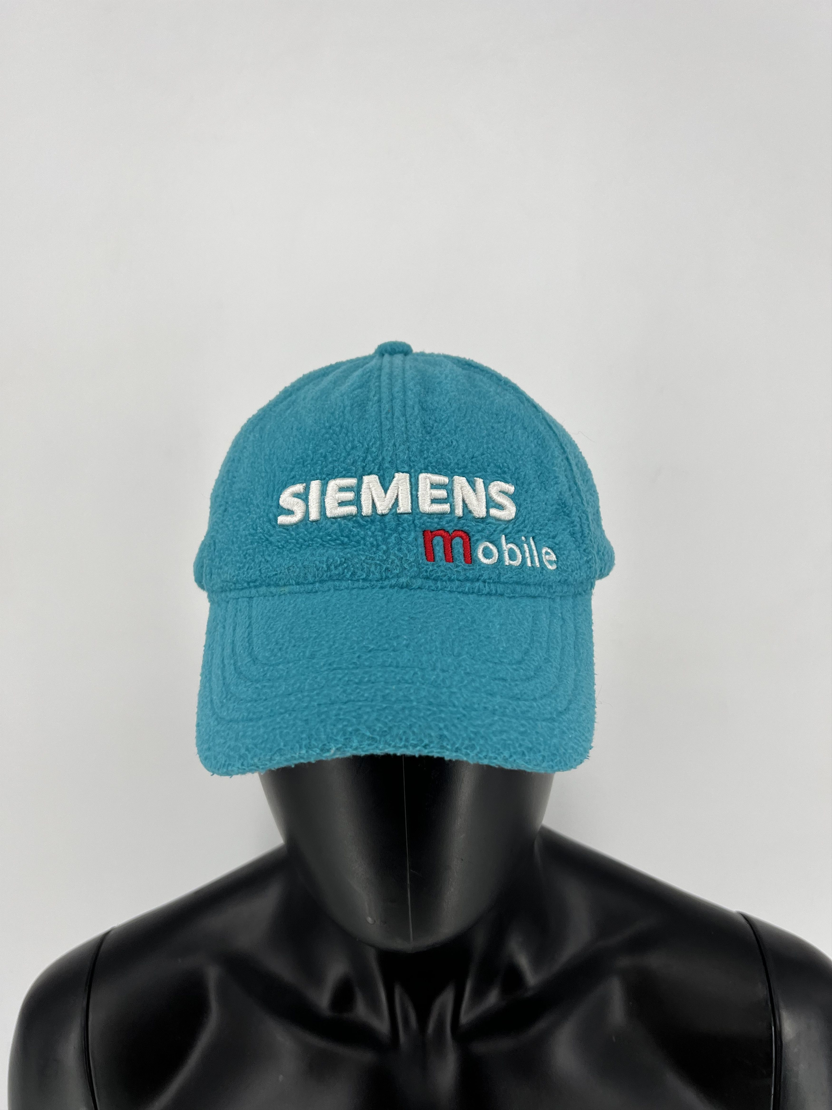 Vintage Siemens Vintage Fleece Trucker Hat Teal Snapback 80s 90s Size ONE SIZE - 1 Thumbnail
