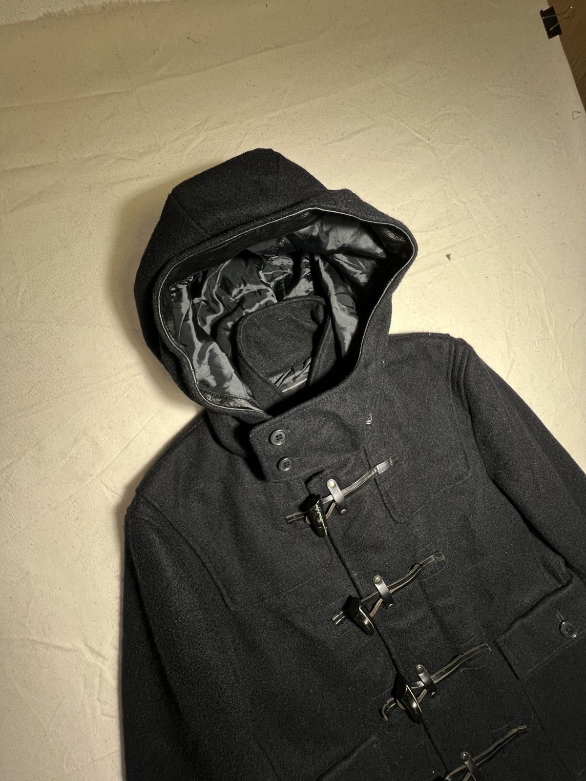 Tete Homme Tate Homme Black duffle coat Size US S / EU 44-46 / 1 - 6 Thumbnail