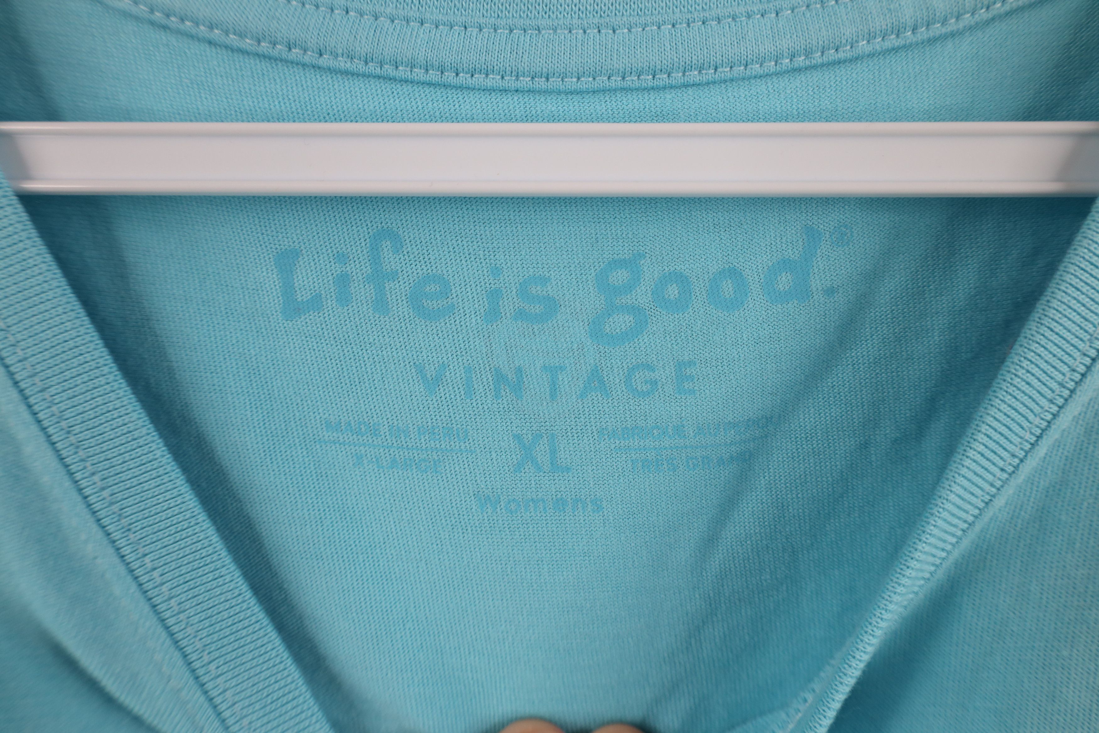 Life is Good × Vintage New Life Is Good Camping Bed and Breakfast T-Shirt Blue Size XL / US 12-14 / IT 48-50 - 8 Thumbnail