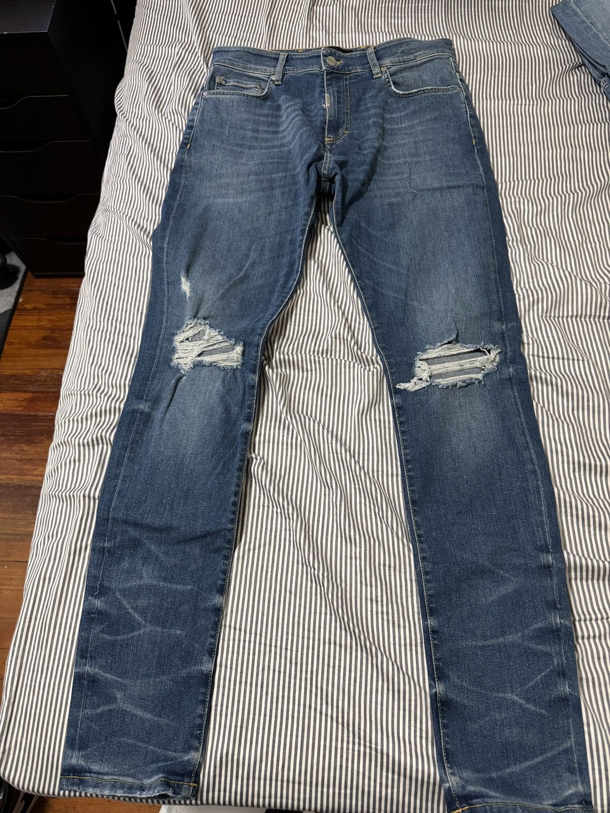 Represent Clo. Represent Destroyer Vintage Blue Denim Size 33 Size US 33 - 1 Thumbnail