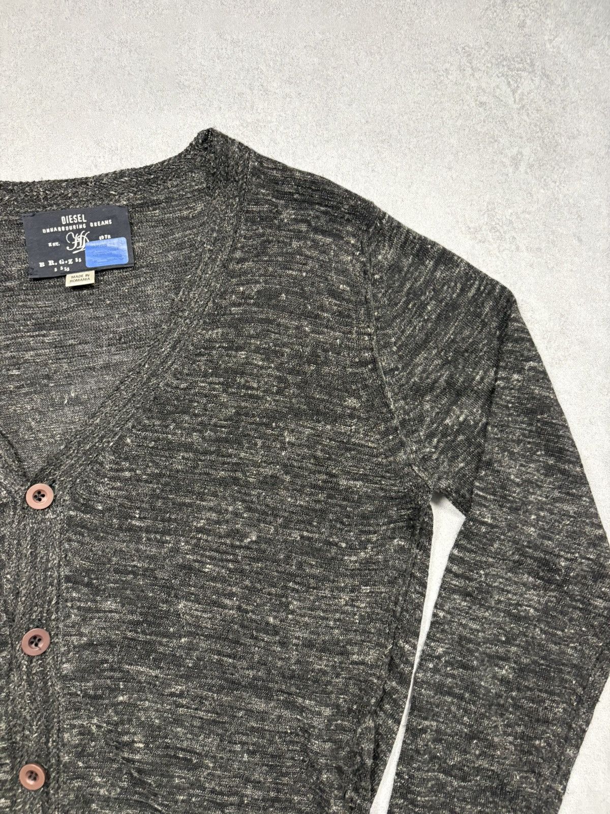 Diesel Diesel Linen Blend Button Cardigan Sweater Knit Size L Rare Size L / US 10 / IT 46 - 3 Thumbnail