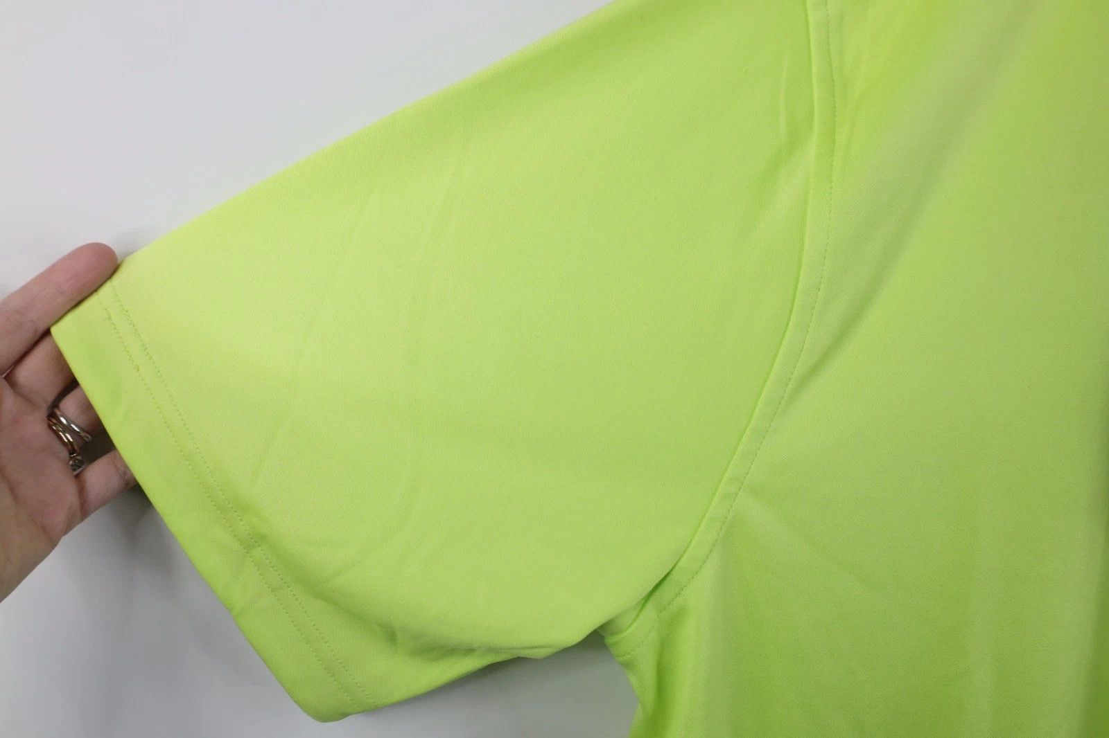 Vintage New Zero Restriction Forged Collared Golf Golfing Polo Lime Size US L / EU 52-54 / 3 - 9 Thumbnail