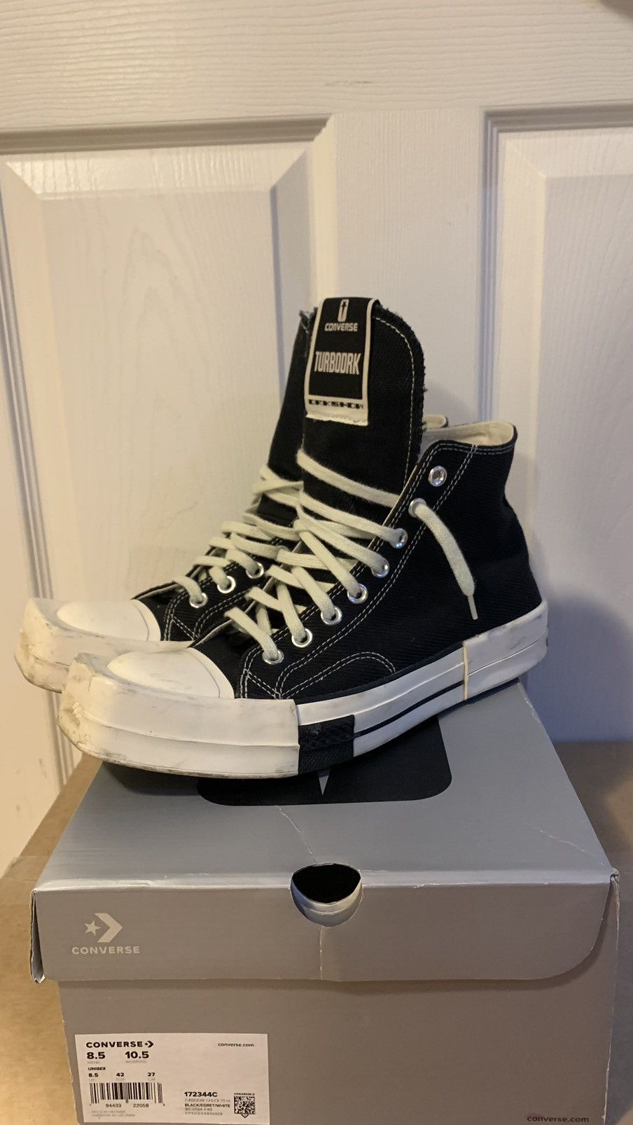 Converse × Rick Owens Drkshdw Rick Owens Drkshdw Converse Chuck Taylor Size US 8.5 / EU 41-42 - 1 Thumbnail