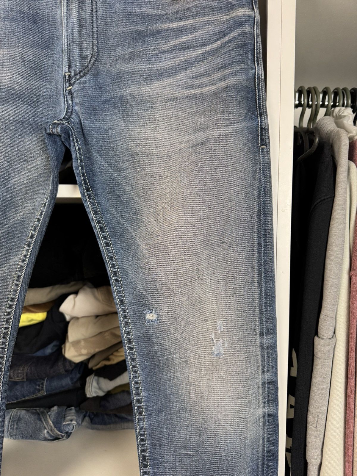 Diesel Diesel Thommer Slim-Skinny Distressed Denim Jeans Size US 31 - 10 Thumbnail