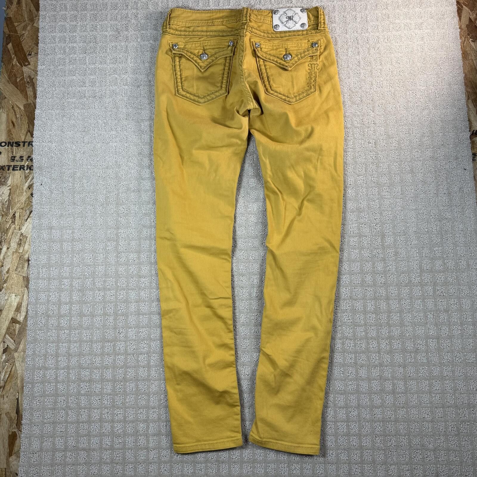 Other Miss Me Yellow Skinny Jeans Womens 29 Size 29" - 7 Thumbnail