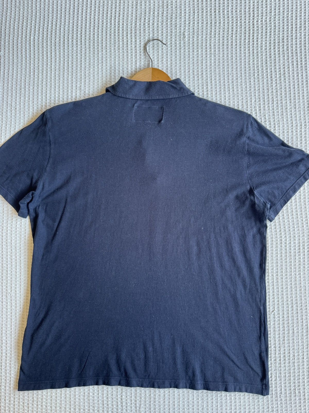 Prada Last Drop🔥Rare🔥Vintage PRADA Milano Polo Shirt Dark Blue Size US L / EU 52-54 / 3 - 2 Thumbnail