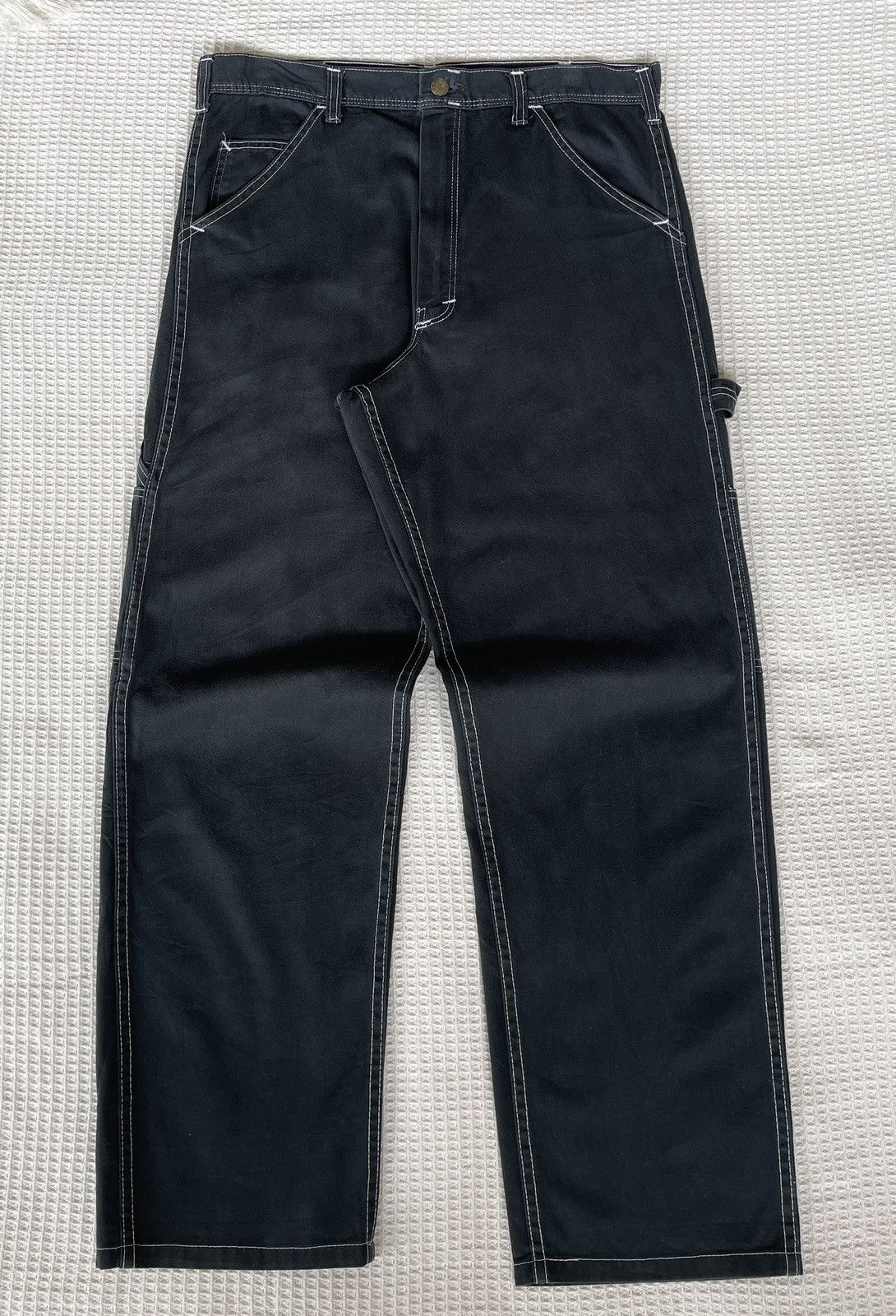 Needles Vintage💢Needles💢Carpenter Worker Black Jeans Crafted USA Size US 34 / EU 50 - 6 Thumbnail