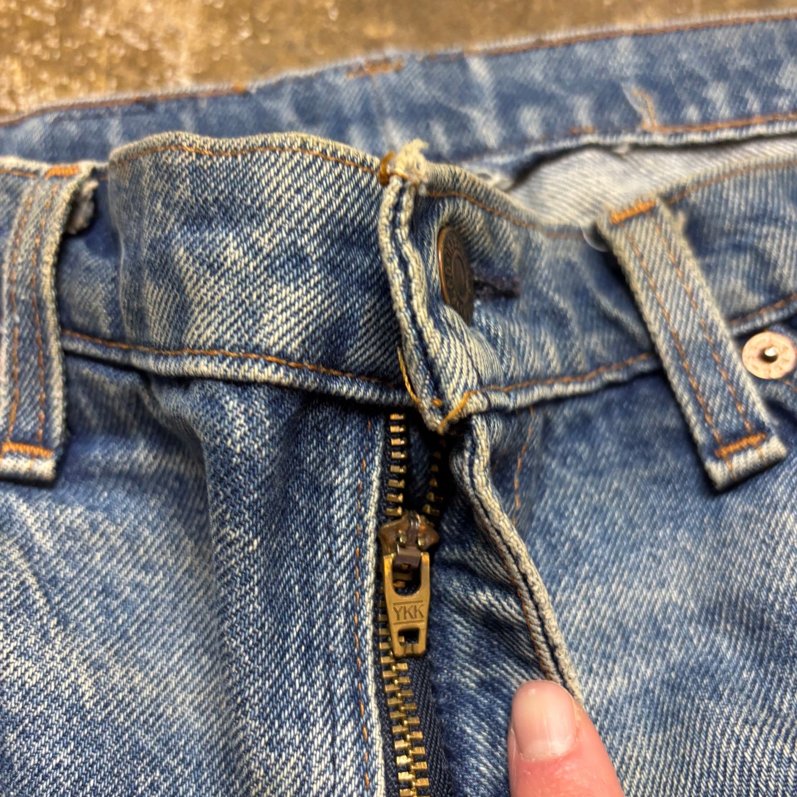 Levi's × Vintage Vintage 80s Levi's 505 Orange Tab Custom Jeans 36x36 (33x29) Size US 33 - 10 Thumbnail