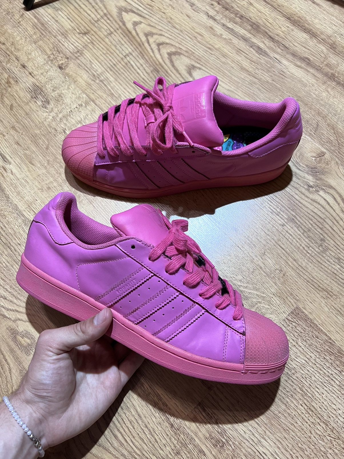 Adidas Pharrell Streetwear Adidas Superstar Supercolor Pack Chunky Pink Sneakers Grailed