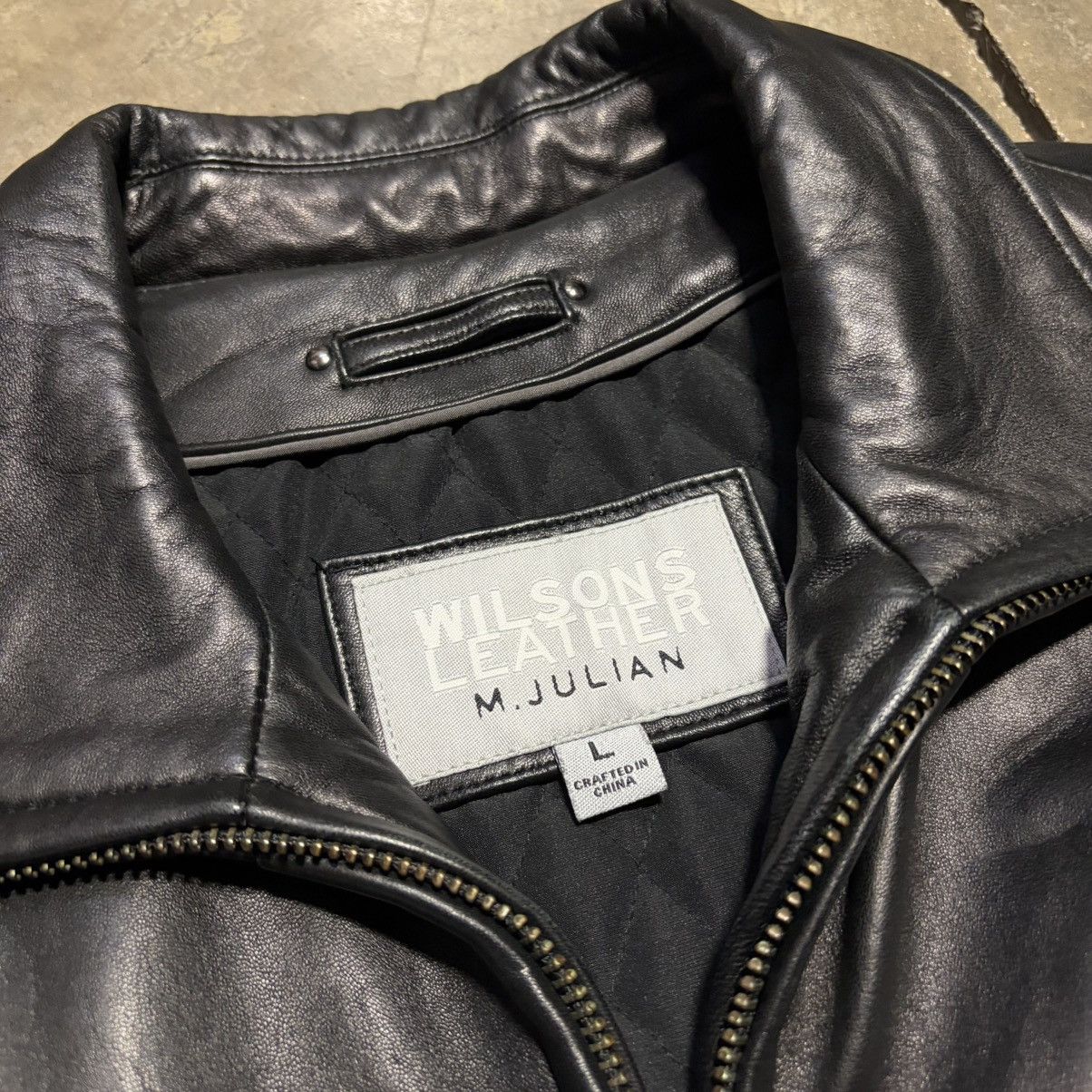 Wilsons Leather Vintage Wilsons Leather Bomber Jacket Moto Biker Grunge 90s Size US L / EU 52-54 / 3 - 10 Thumbnail