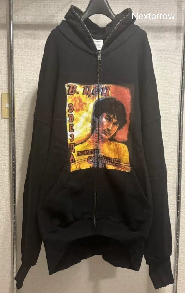 Vetements Vetements 19ss Viktor Tsoi Zipper Hoodie 2410