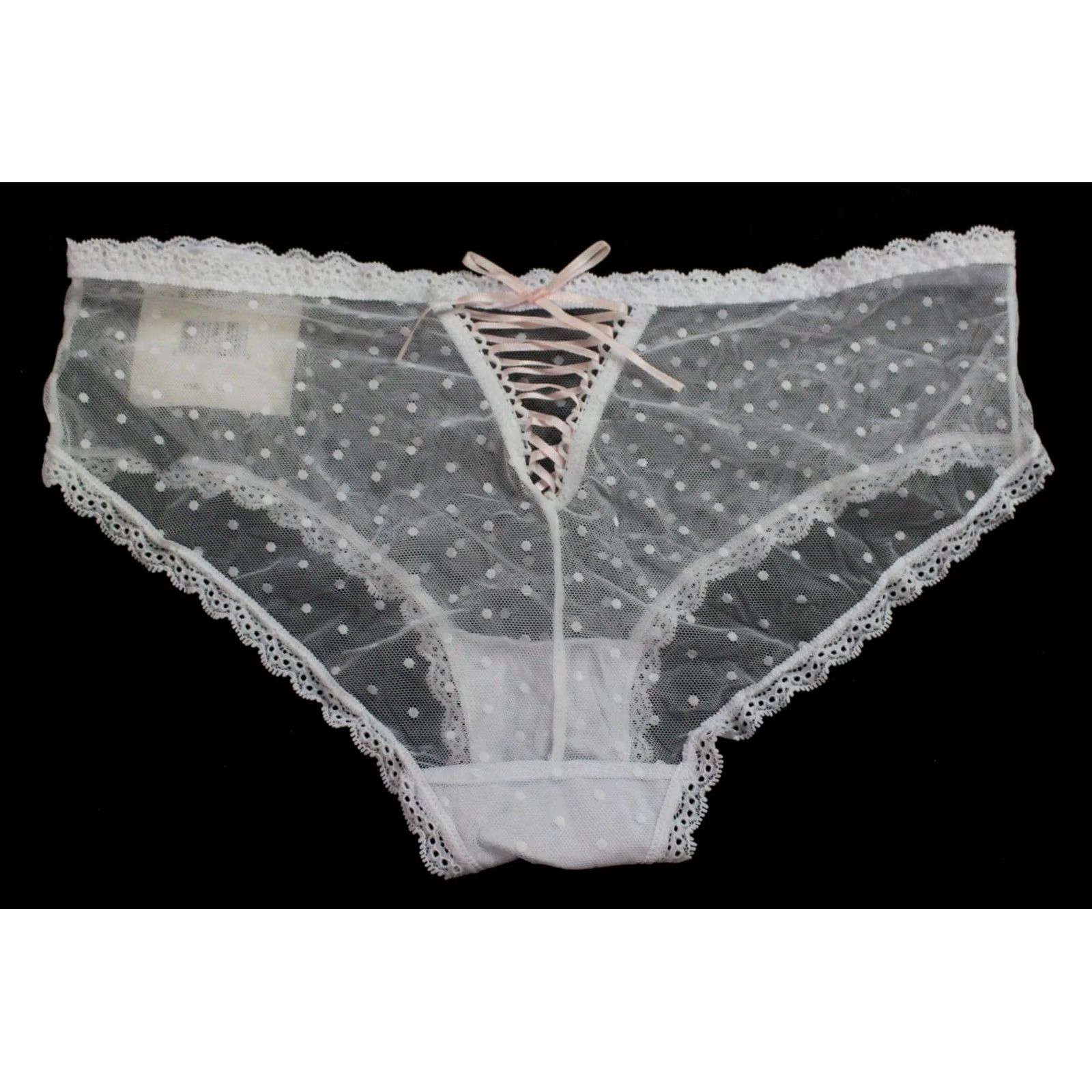 Vintage Wilshire & Montana Women's Intimates Sheer Lace Panty EH6 White Medium NWT Size 32" / US 10 / IT 46 - 3 Thumbnail