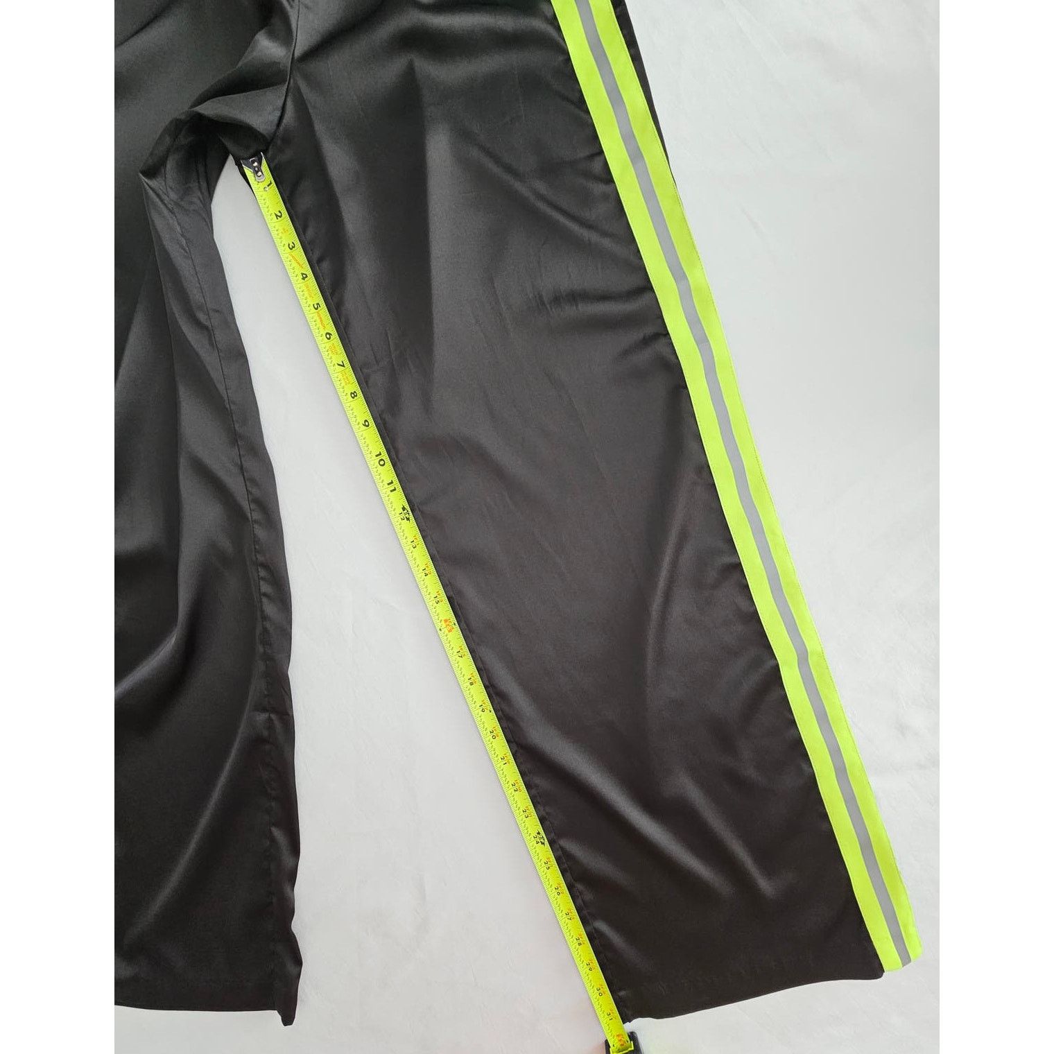 I.AM.GIA I.AM.GIA Black Wide Leg Pull-On Neon Stripe Silky Pants M Size 30" / US 8 / IT 44 - 4 Thumbnail