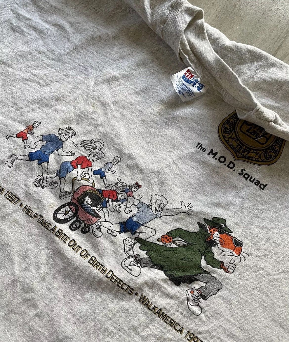 Rap Tees × Vintage Rare 90s Frito Lay Chester Cheetah Drug Awareness Mens 2XL Size US XXL / EU 58 / 5 - 5 Thumbnail