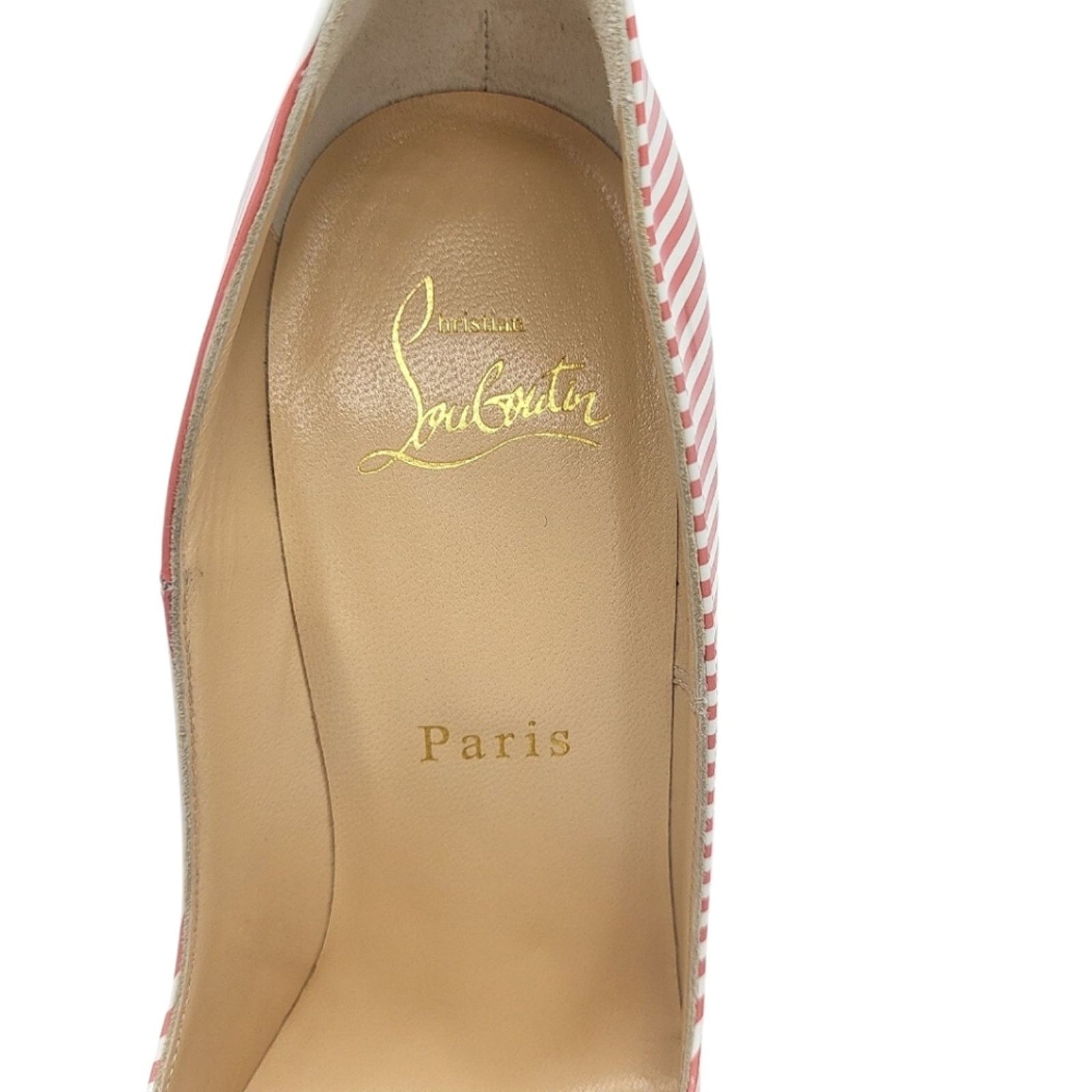 Christian Louboutin Christian Louboutin So Kate 120 Patent Striped Pumps Red 36 Size US 5.5 / IT 35.5 - 9 Thumbnail