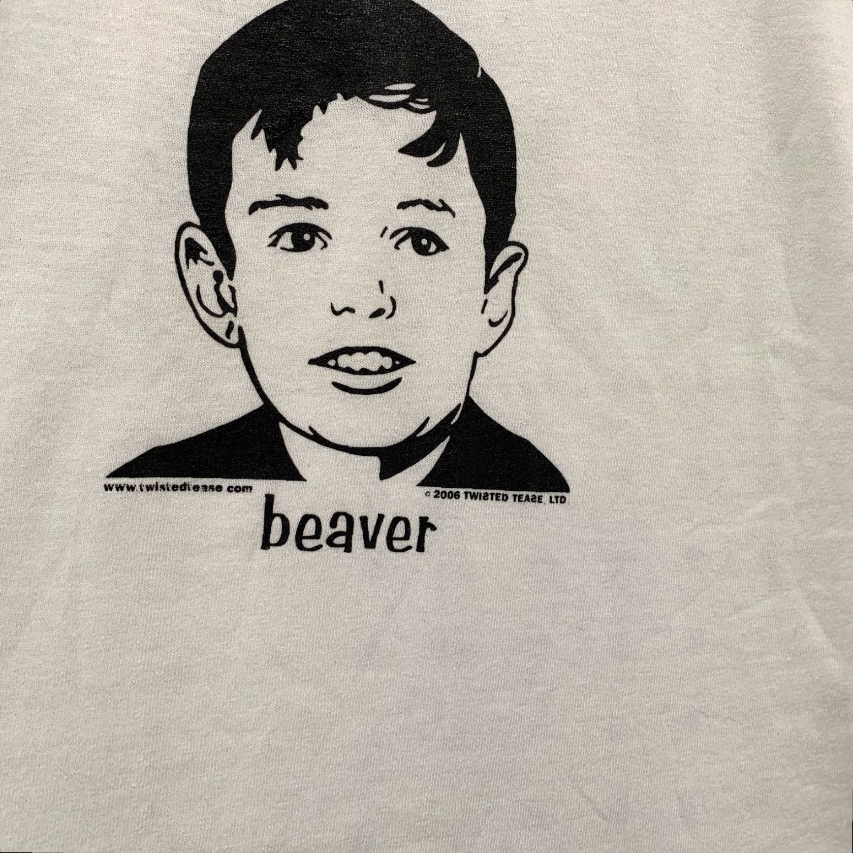 Twisted X VINTAGE I Love Beaver Shirt Mens XL White TV Twisted Tee Short Sleeve Funny Size US XL / EU 56 / 4 - 4 Thumbnail