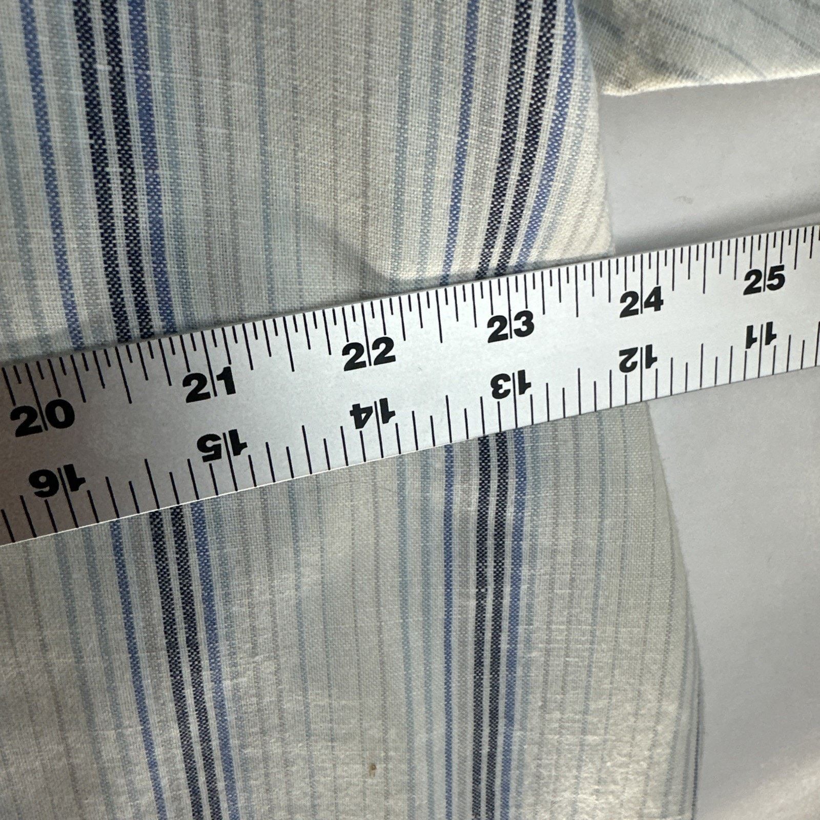 Club Room Club Room Men's Cotton Shirt, White and blue Striped Size XL Size US XL / EU 56 / 4 - 6 Thumbnail