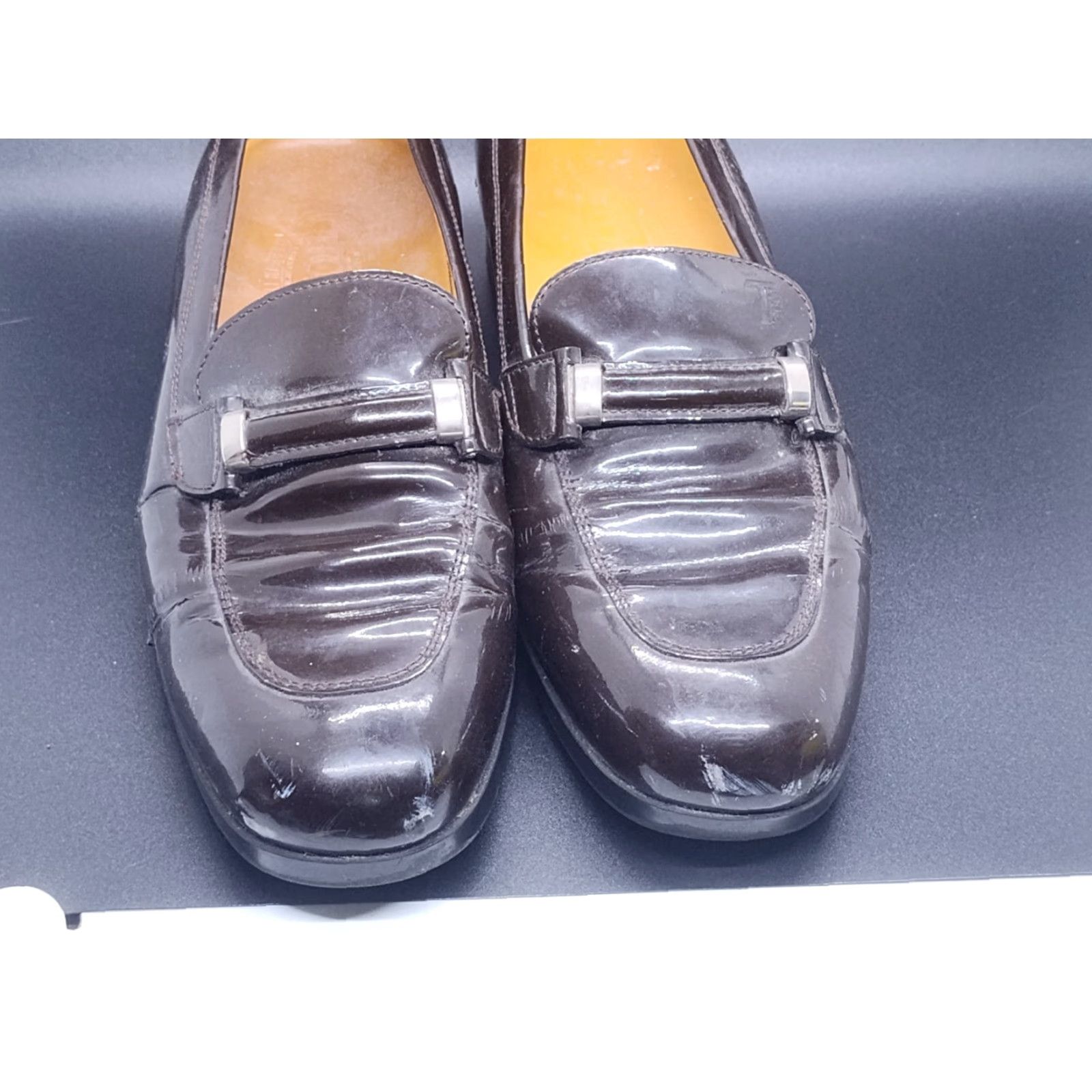 Vintage VINTAGE Tod's Loafers Womens Leather Slip On Casual Shoes 39 EU 8 US Brown Almond Toe Italy Size M / US 6-8 / IT 42-44 - 4 Thumbnail