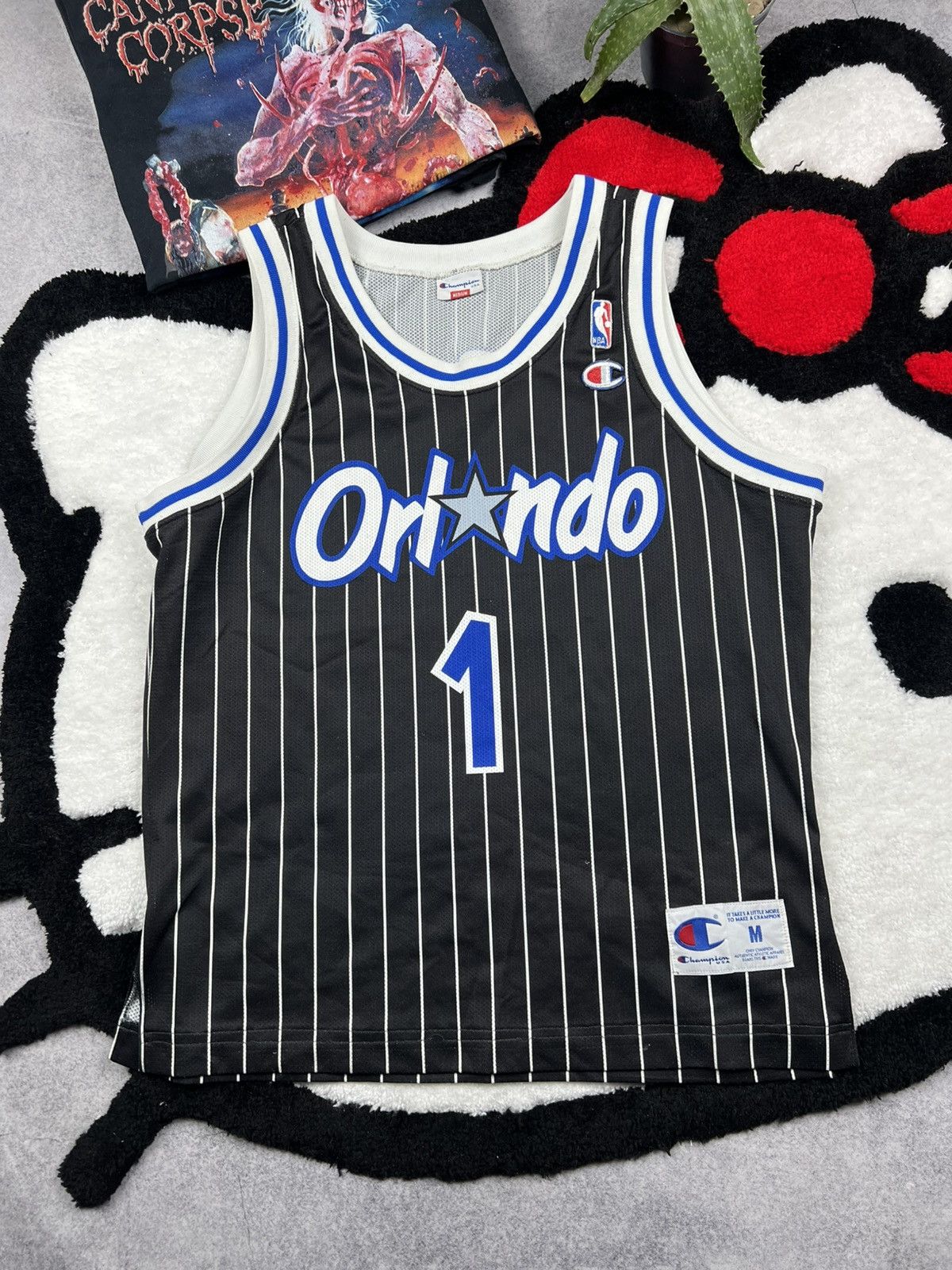 Champion Vintage 90s Champion Orlando Magic NBA Hardaway Y2K Jersey Size US M / EU 48-50 / 2 - 1 Thumbnail