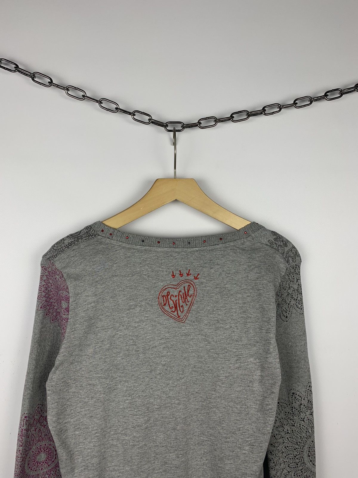 Desigual Vintage Y2K Desigual Love Heart Sweater Size L Avant Garde Size L / US 10 / IT 46 - 10 Thumbnail