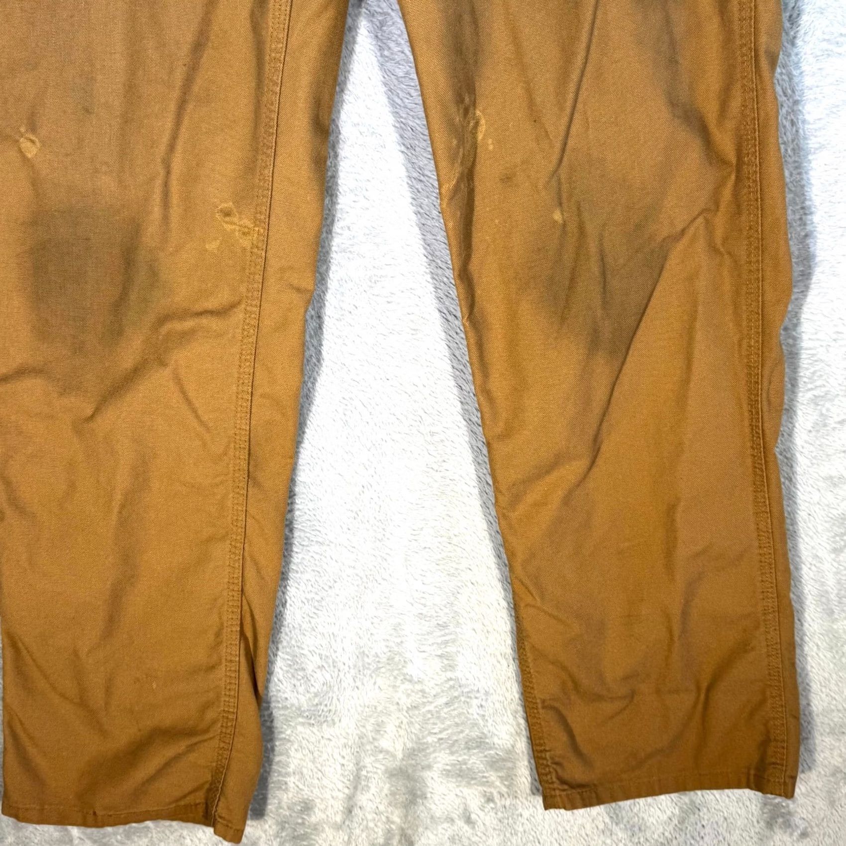 Carhartt Carhartt Carpenter Jeans Men’s 34 x 36 Brown Cotton Dungaree Fit Straight Leg Jeans Size US 34 / EU 50 - 7 Thumbnail