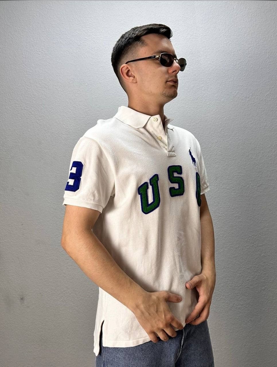 Polo Ralph Lauren × Vintage Polo Raplh Lauren USA Shirt Rugby Vintage Size US L / EU 52-54 / 3 - 14 Thumbnail