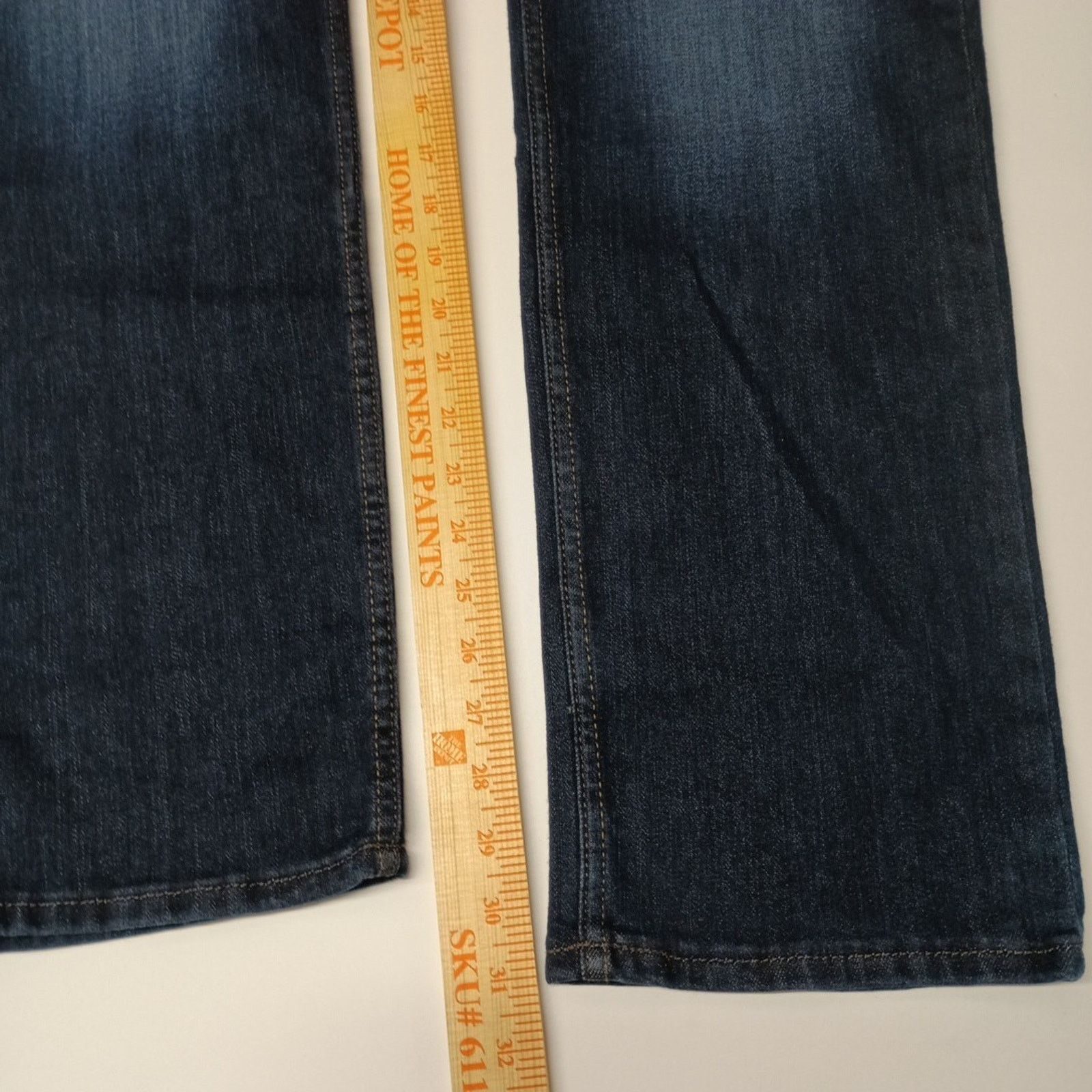 Lee Lee Straight Jeans Women's 18 Long Size 38x31 Blue Mid Rise Size 40" / US 18 - 4 Thumbnail