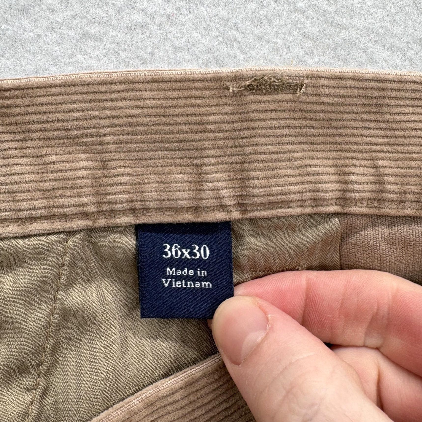 Croft & Barrow Croft & Barrow Corduroy Pants Mens 36x30 Brown Flat Front Classic Fit Casual NWT Size US 36 / EU 52 - 6 Thumbnail