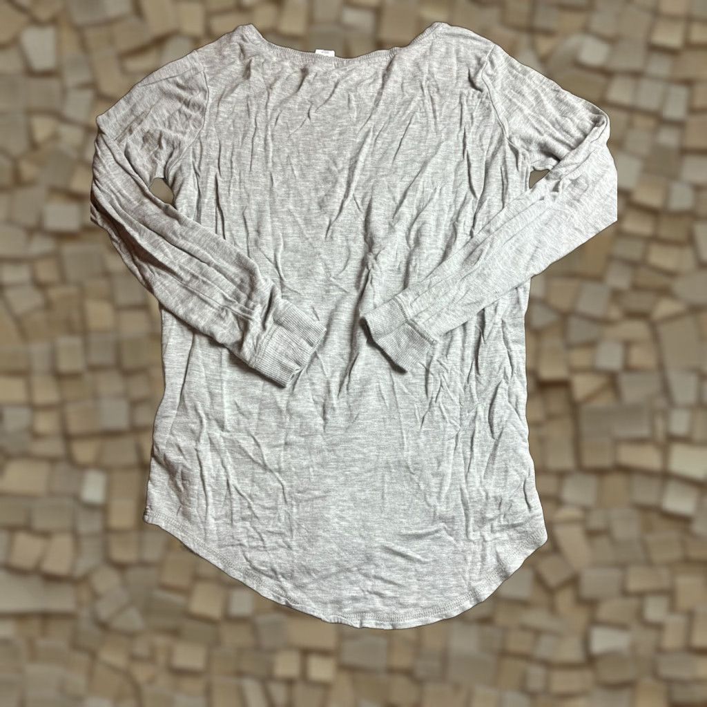 Vintage TABITHA WEBB Shirt, Women's XS Gray Long Sleeve Sleepwear, Sleepshirt, Regular, Solid, Fall Spring Summer, Womens, Size XS Size XS / US 0-2 / IT 36-38 - 1 Thumbnail