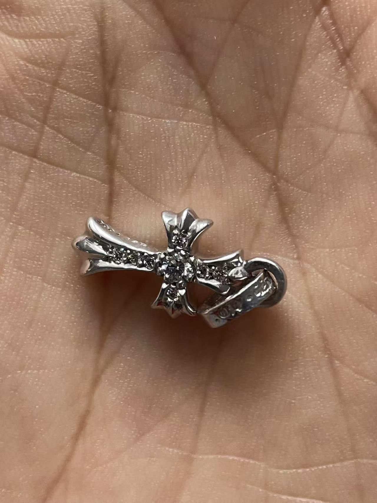 Chrome Hearts Chrome Hearts 18K Diamonds Babyfat Cross Charm Pendant Size ONE SIZE - 16 Thumbnail