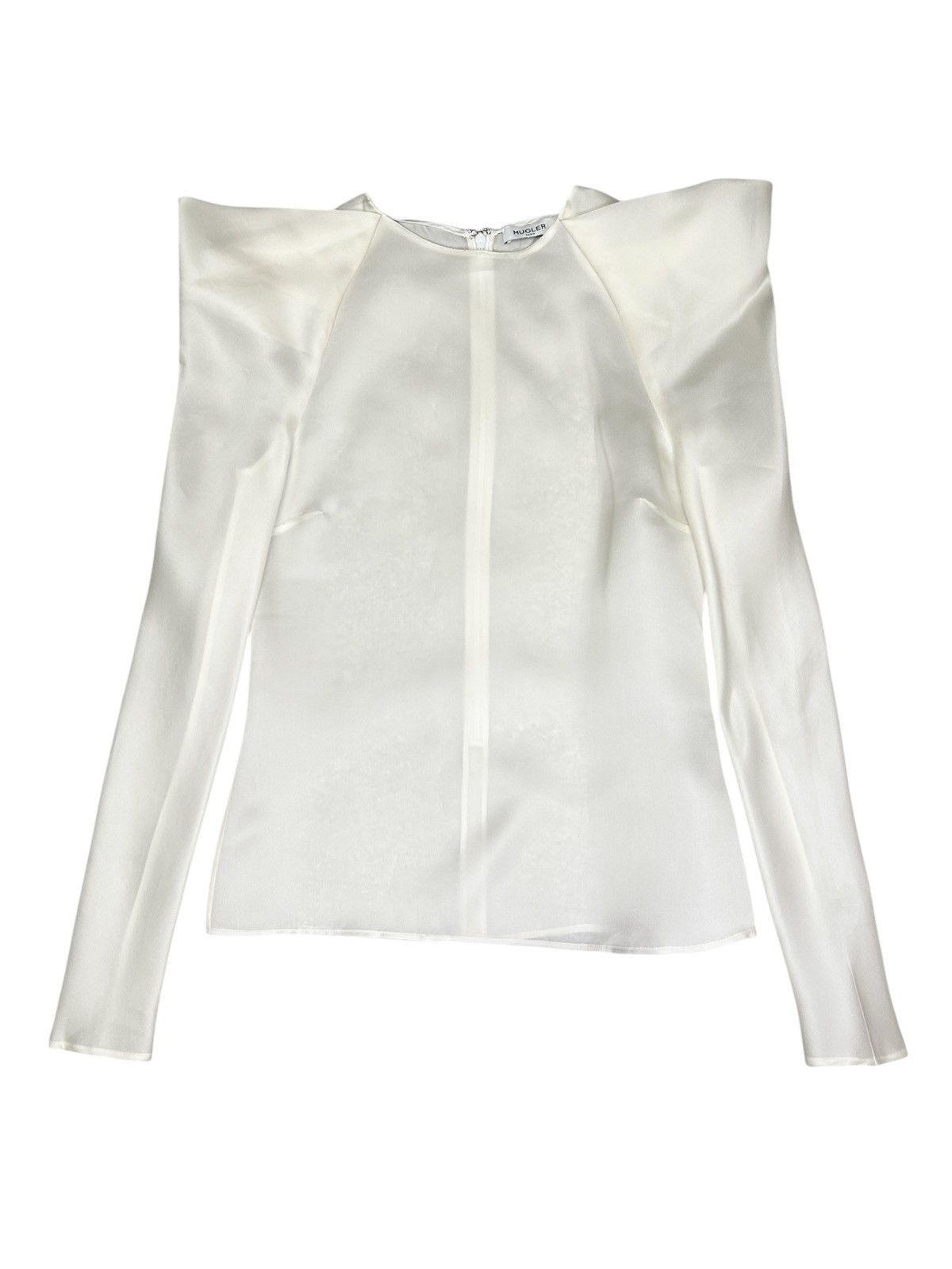 Mugler F/W 17 Structured Silk Top Size S / US 4 / IT 40 - 2 Thumbnail
