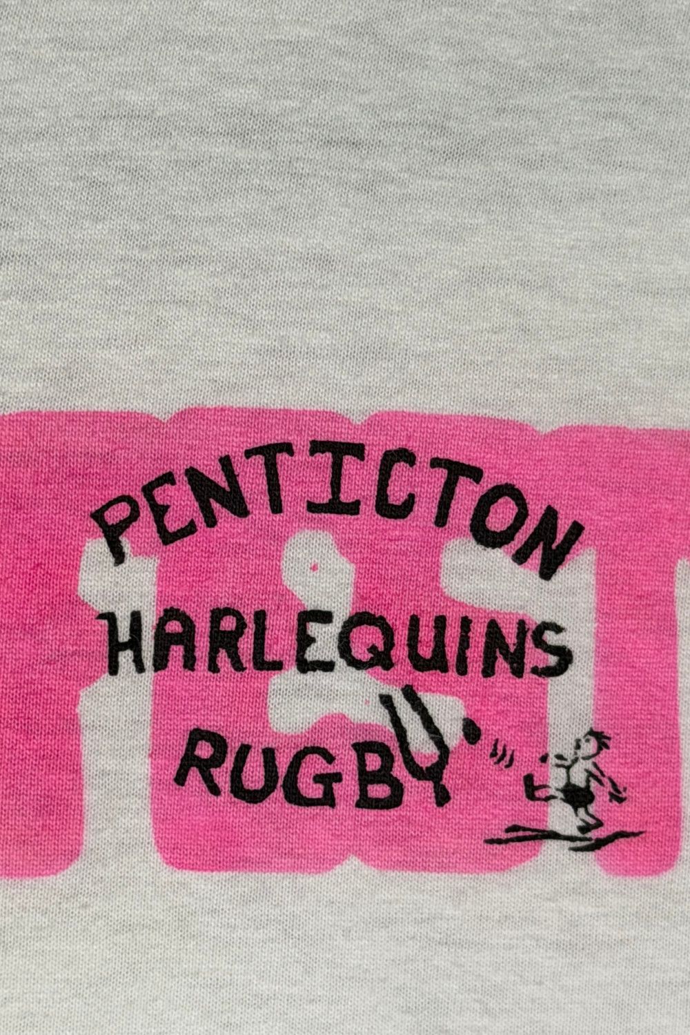 Hanes 90s Penticton Harlequins Rugby Graphic Tee USA Made Hanes L Size US L / EU 52-54 / 3 - 7 Thumbnail
