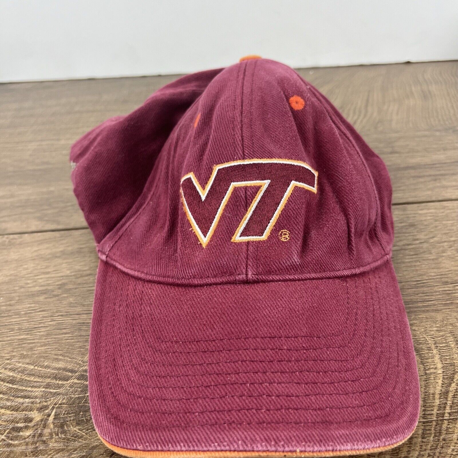 Other Virginia Tech Hokies Hat VT Tech Hokies Adjustable Hat Red H Size ONE SIZE - 5 Thumbnail