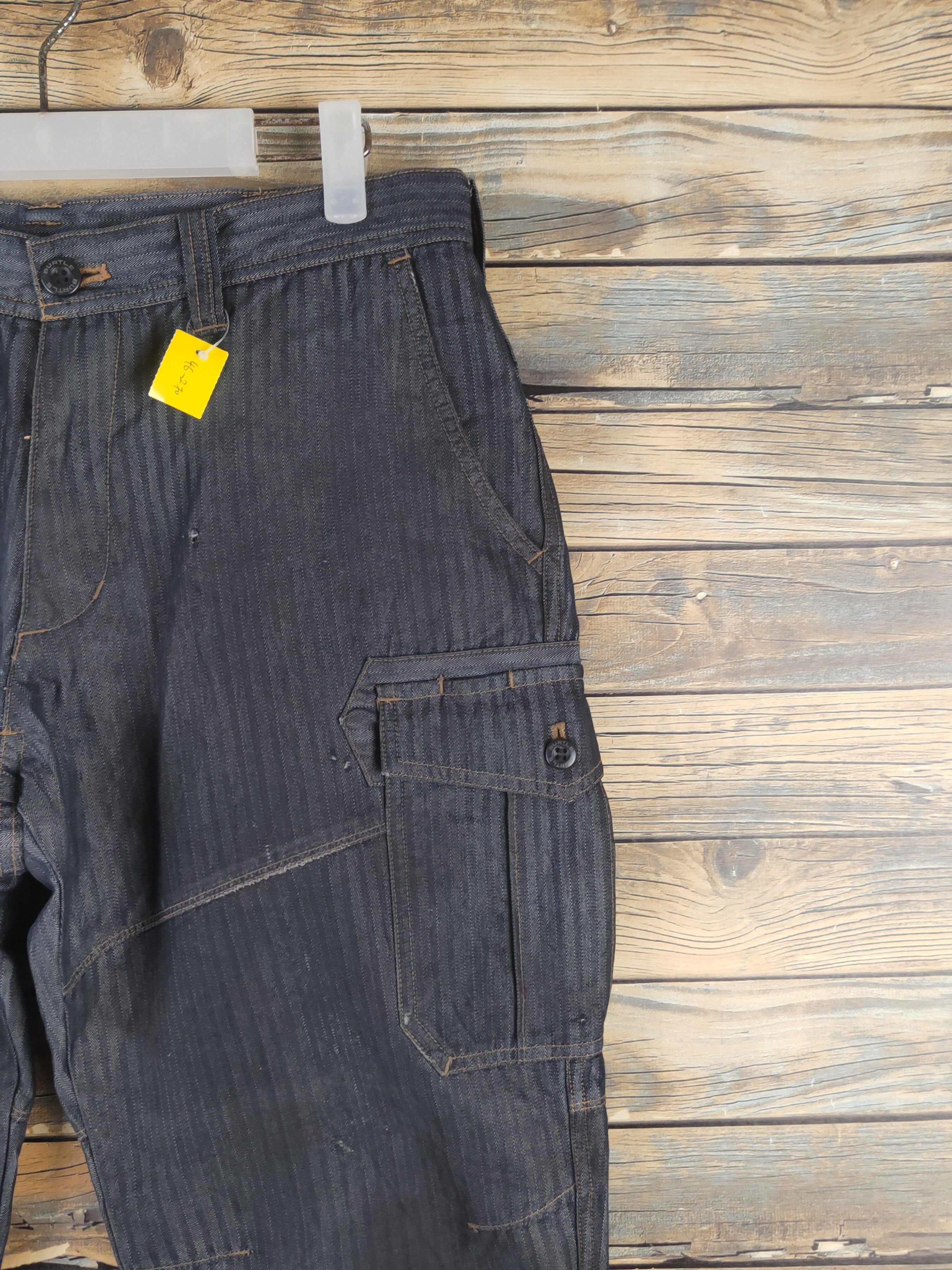 Japanese Brand DL Burtle Navy Multipocket Cargo Pants #46-270T Size US 32 / EU 48 - 6 Thumbnail