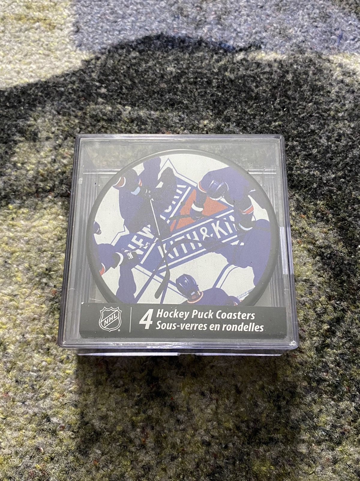 Kith × NHL Kith x New York Rangers for Inglasco 4-Pack Puck Coasters Size ONE SIZE - 1 Thumbnail