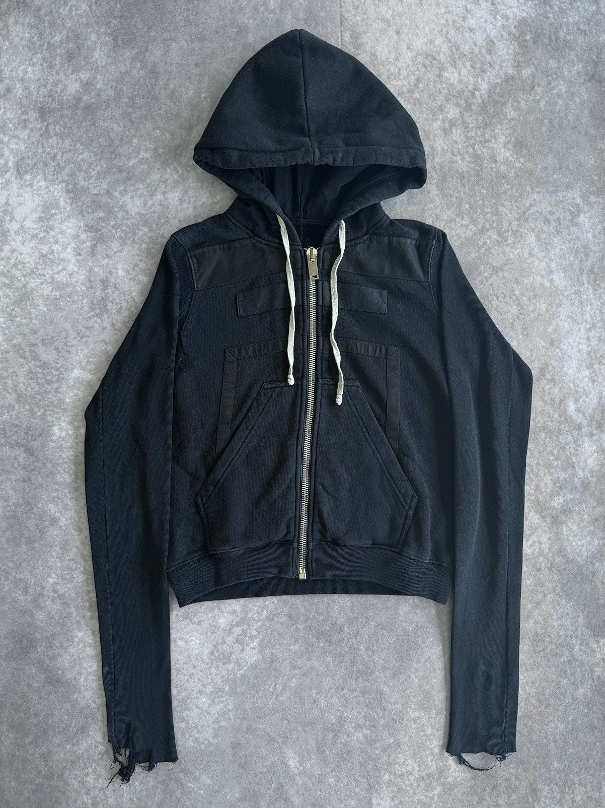 Rick Owens Rick Owens Drkshdw 2014 Proto Jason Cropped Hoodie Size US XS / EU 42 / 0 - 1 Thumbnail